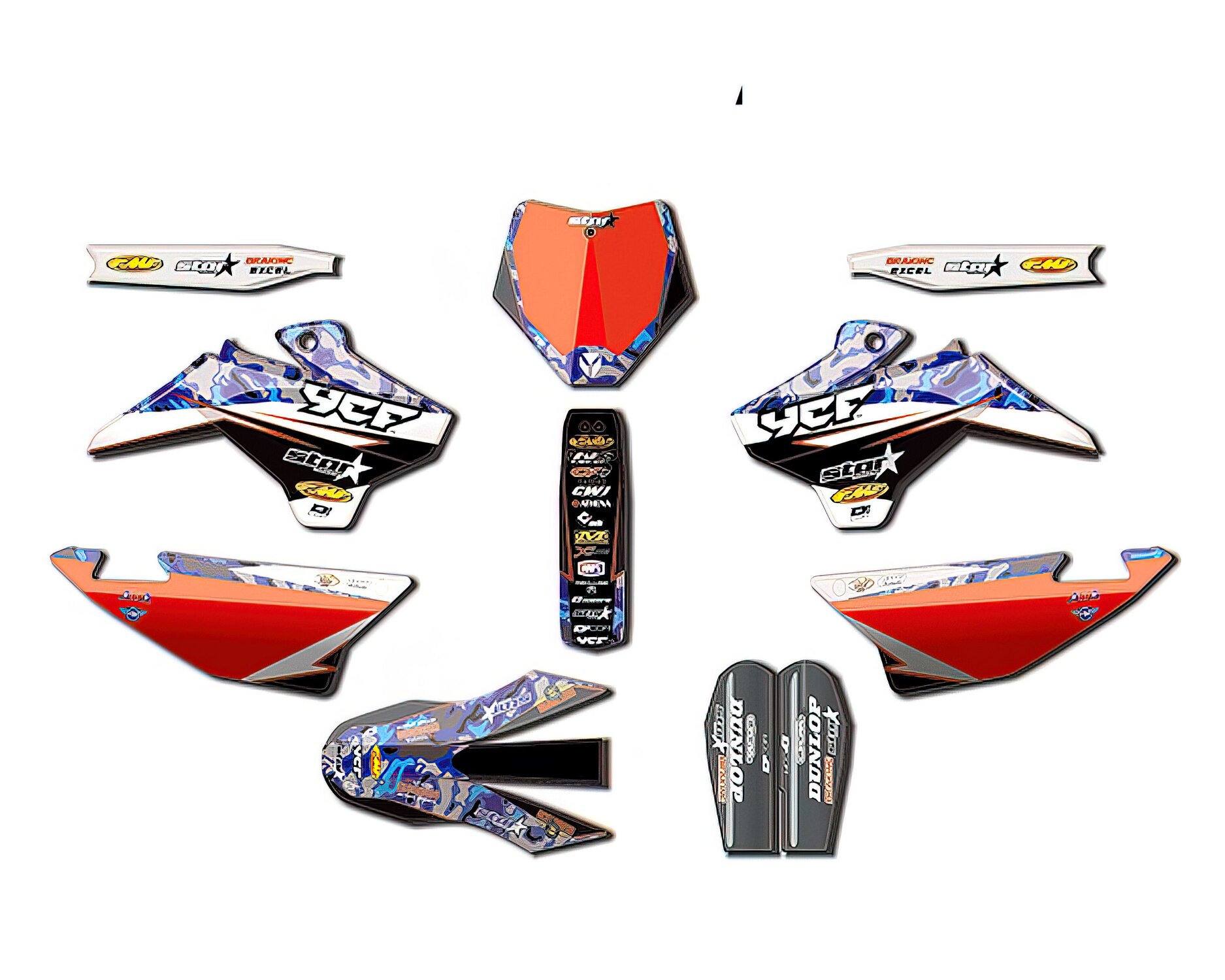 Image of Dekor Kit Star Racing D'cor Pit Bike / Dirt Bike