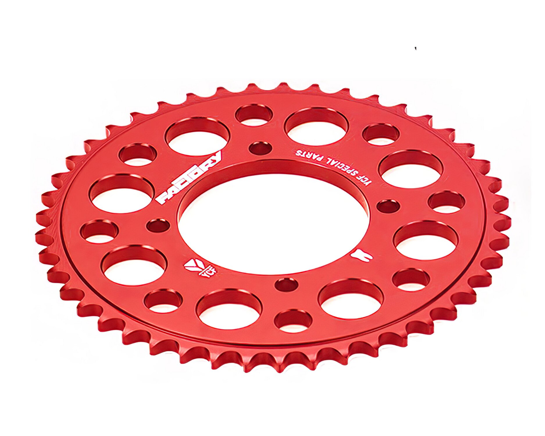 Image of Kettenrad Alu CNC 420 - Z39 4 Schrauben YCF Pitbike rot