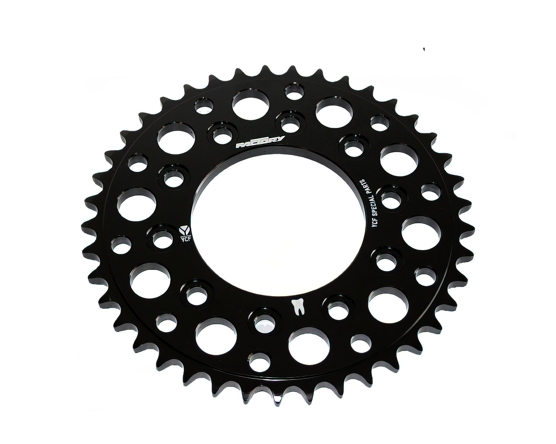 Image of Kettenrad Alu CNC 420 - Z43 5 Schrauben YCF Pitbike schwarz
