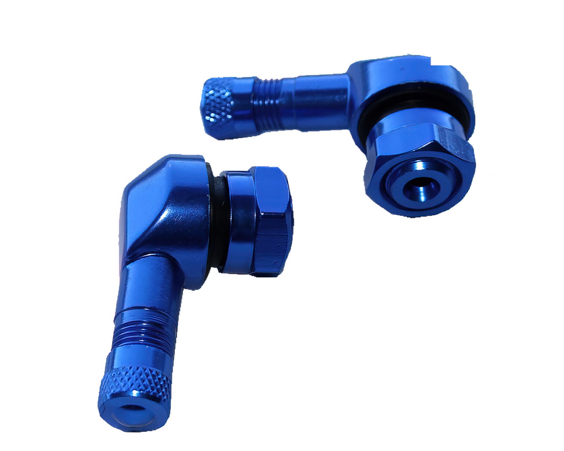 Image of Reifenventile tubeless 90° Alu CNC YCF blau