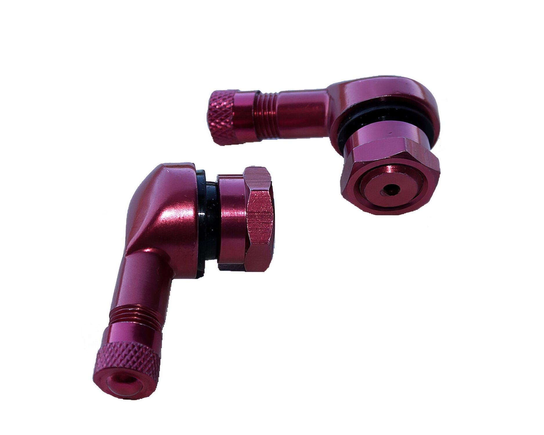 Image of Reifenventile tubeless 90° Alu CNC YCF rot