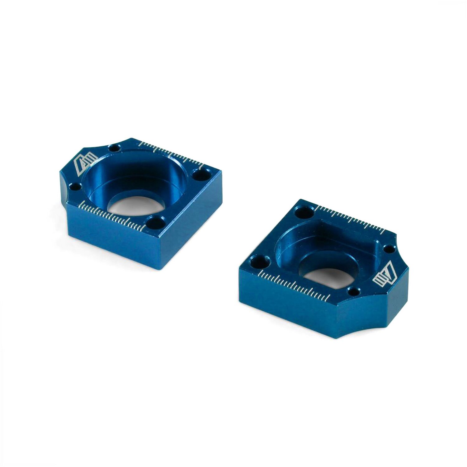 Image of Achsblöcke Alu CNC Volt Racing blau - D.15mm Pitbike