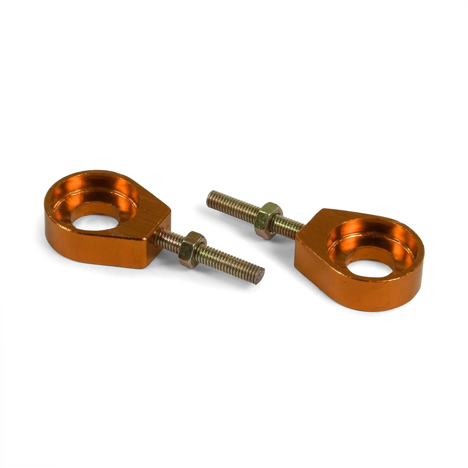 Image of Kettenspanner rund orange - D.12mm Pit Bike / Dirt Bike