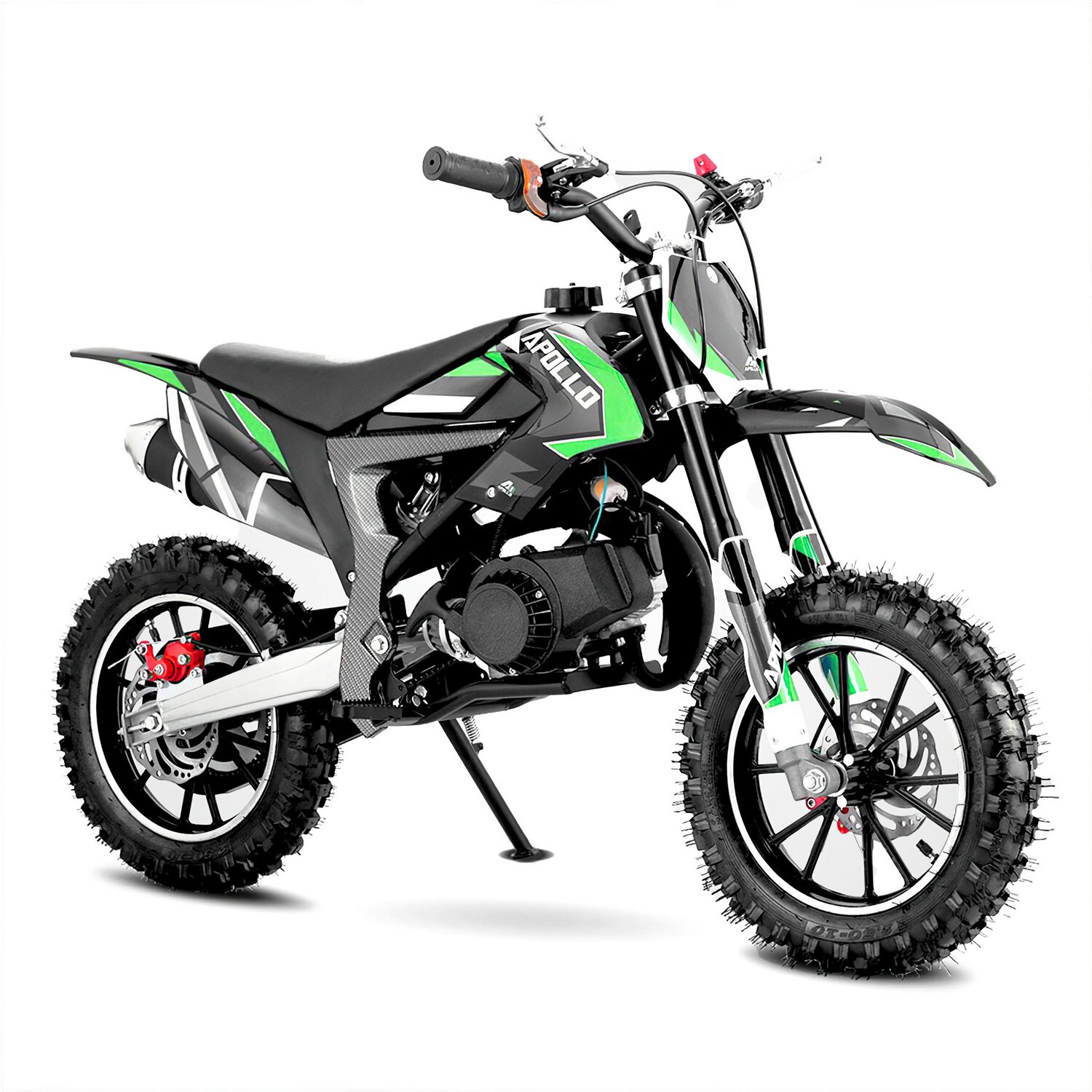 Image of Dekorkit Verkleidung Pit Bike / Dirt Bike Apollo Falcon grün