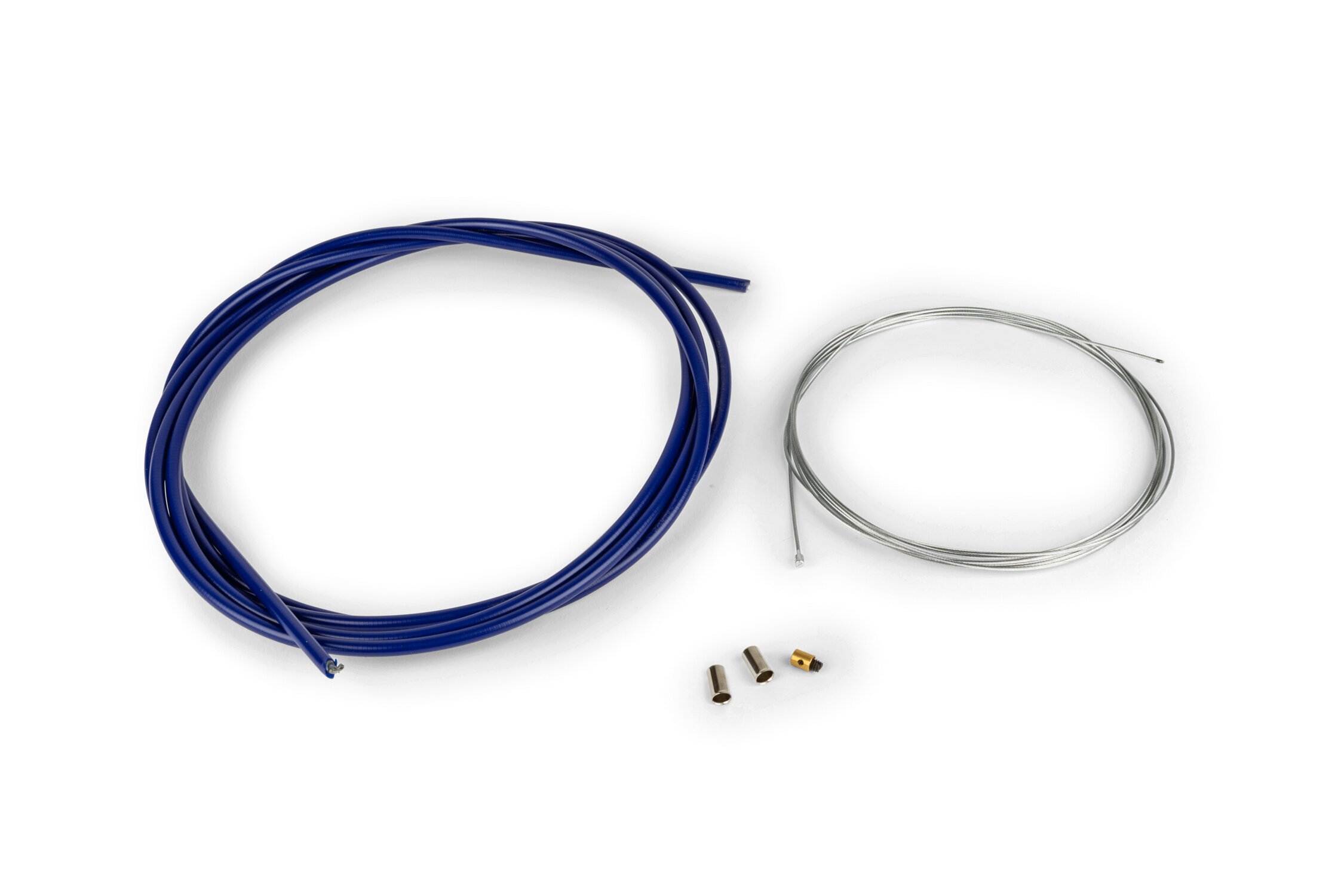 Image of Gaszug-Kit universell 1,2mm x 2 Meter Motoforce Racing blau