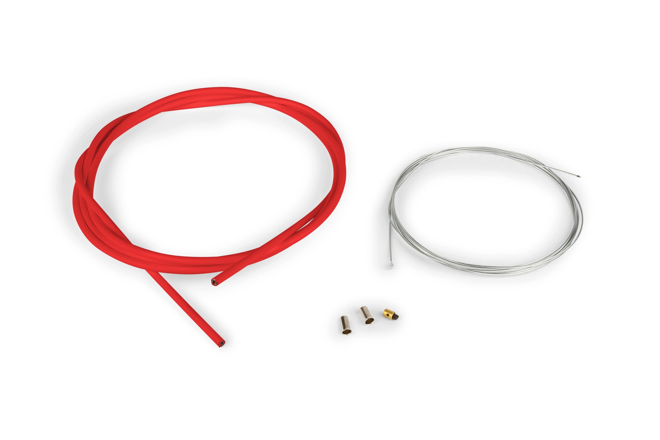 Image of Gaszug-Kit universell 1,2mm x 2 Meter Motoforce Racing rot