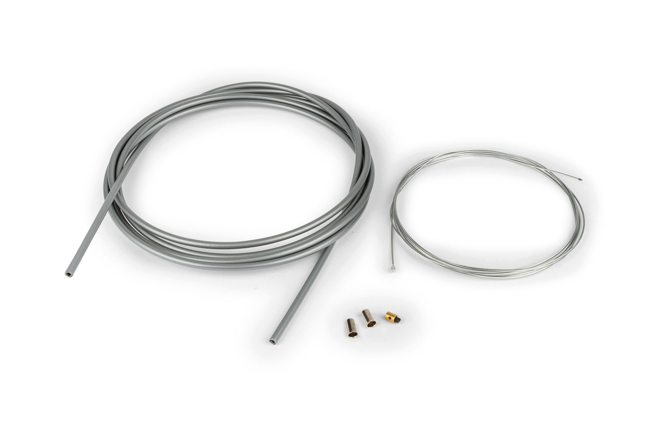 Image of Gaszug-Kit universell 1,2mm x 2 Meter Motoforce Racing grau
