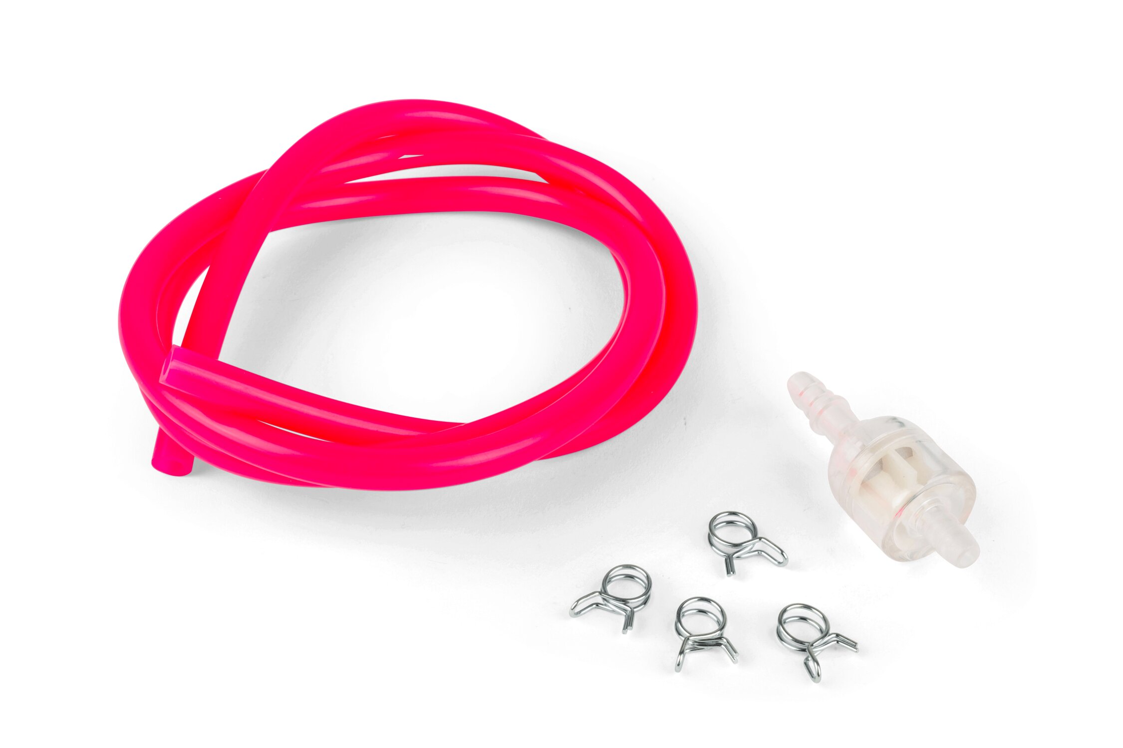 Kit Benzinschlauch + Benzinfilter d.5mm pink