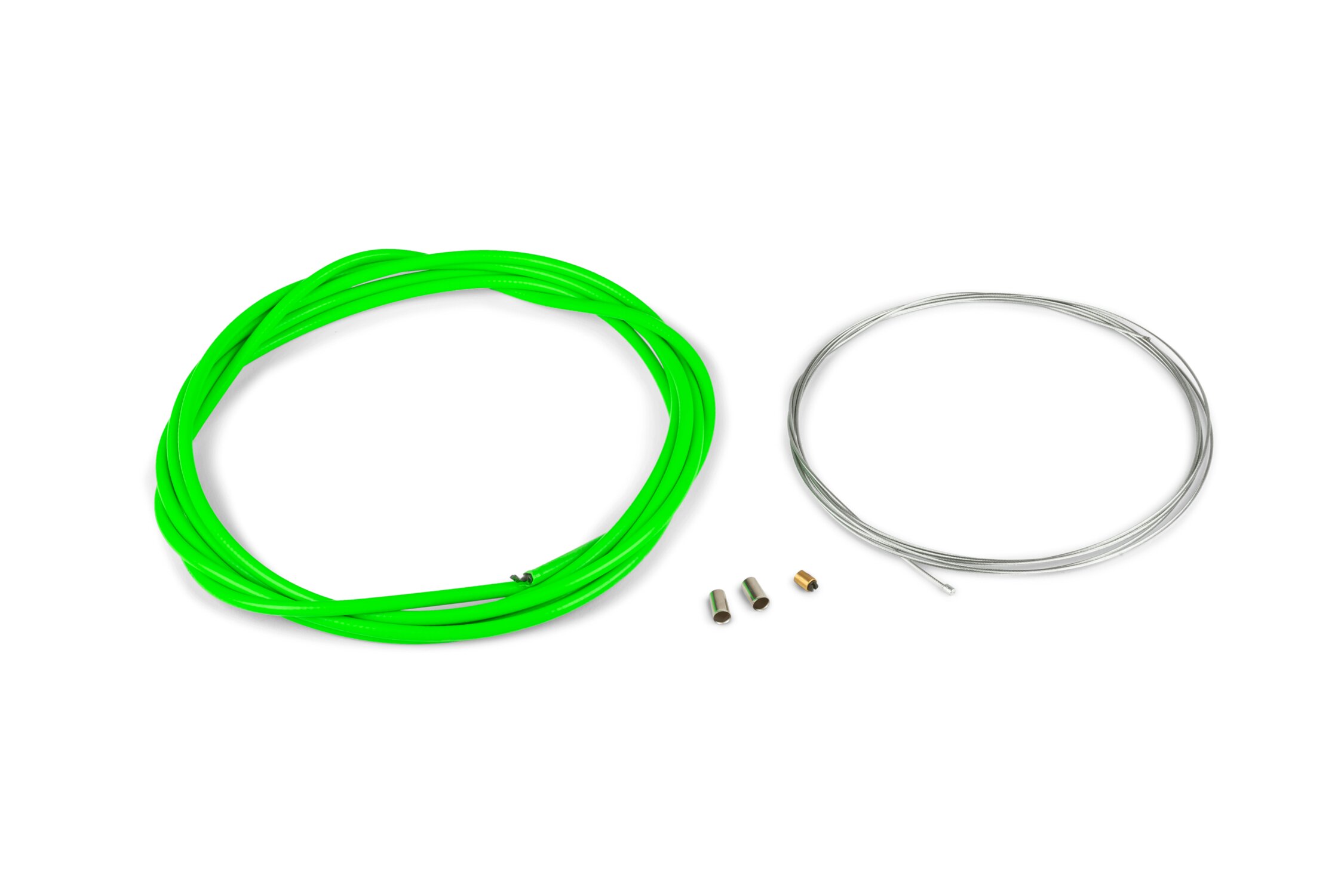 Image of Gaszug-Kit universell 1,2mm x 2 Meter Motoforce Racing neon grün