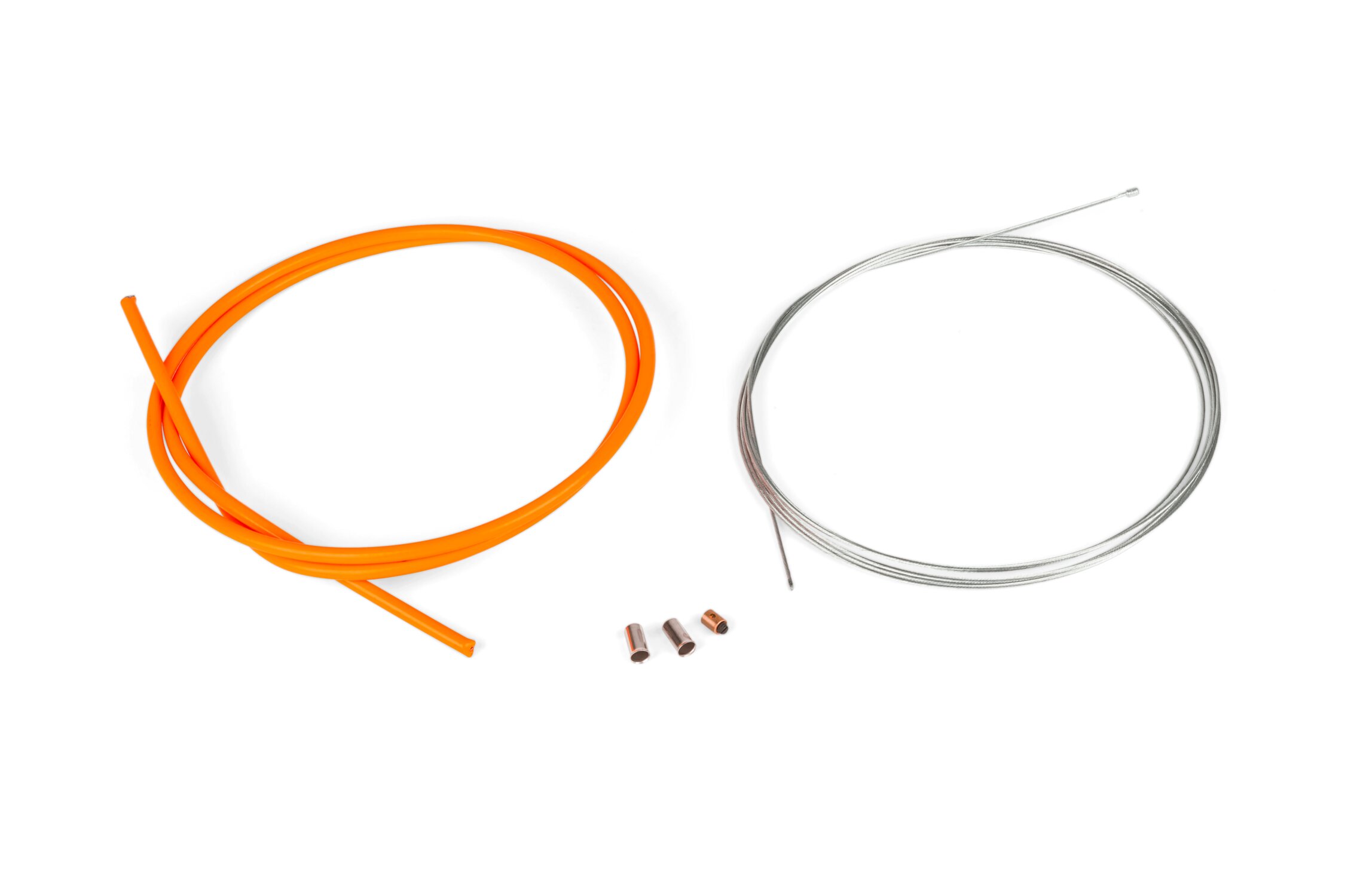Image of Gaszug-Kit universell 1,2mm x 2 Meter Motoforce Racing neon orange