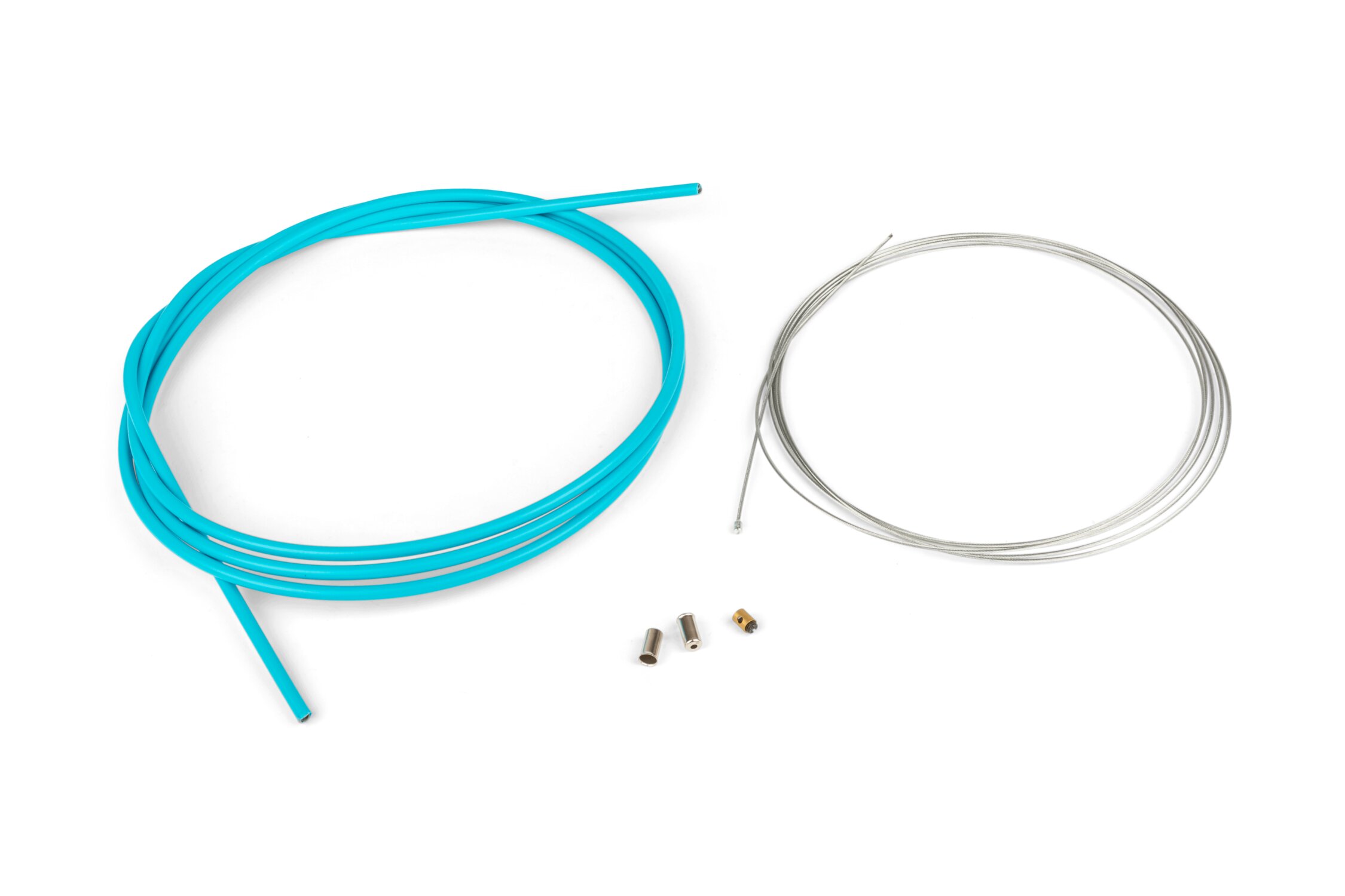Image of Gaszug-Kit universell 1,2mm x 2 Meter Motoforce Racing hellblau