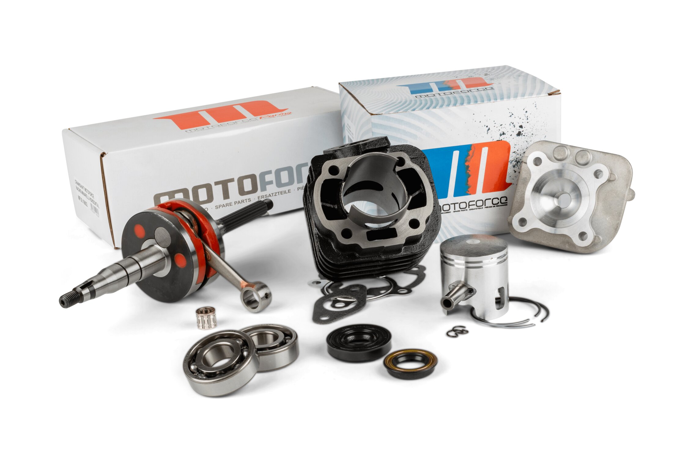 Image of Motorpack Motoforce Racing Zylinder + Kurbelwelle 70 Grauguss Minarelli liegend AC