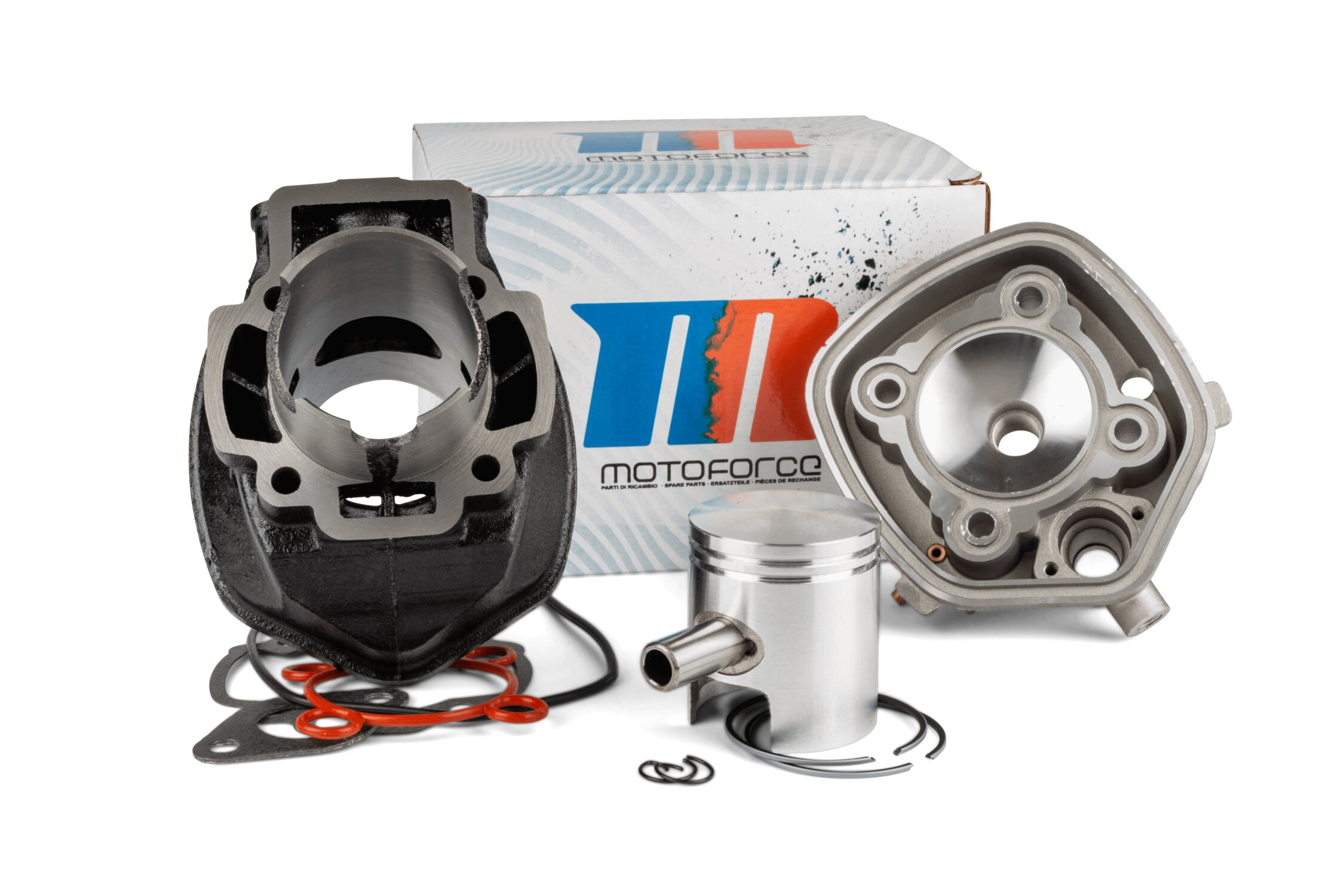 Image of Zylinder Kit MotoForce Racing 70ccm Grauguss Piaggio LC