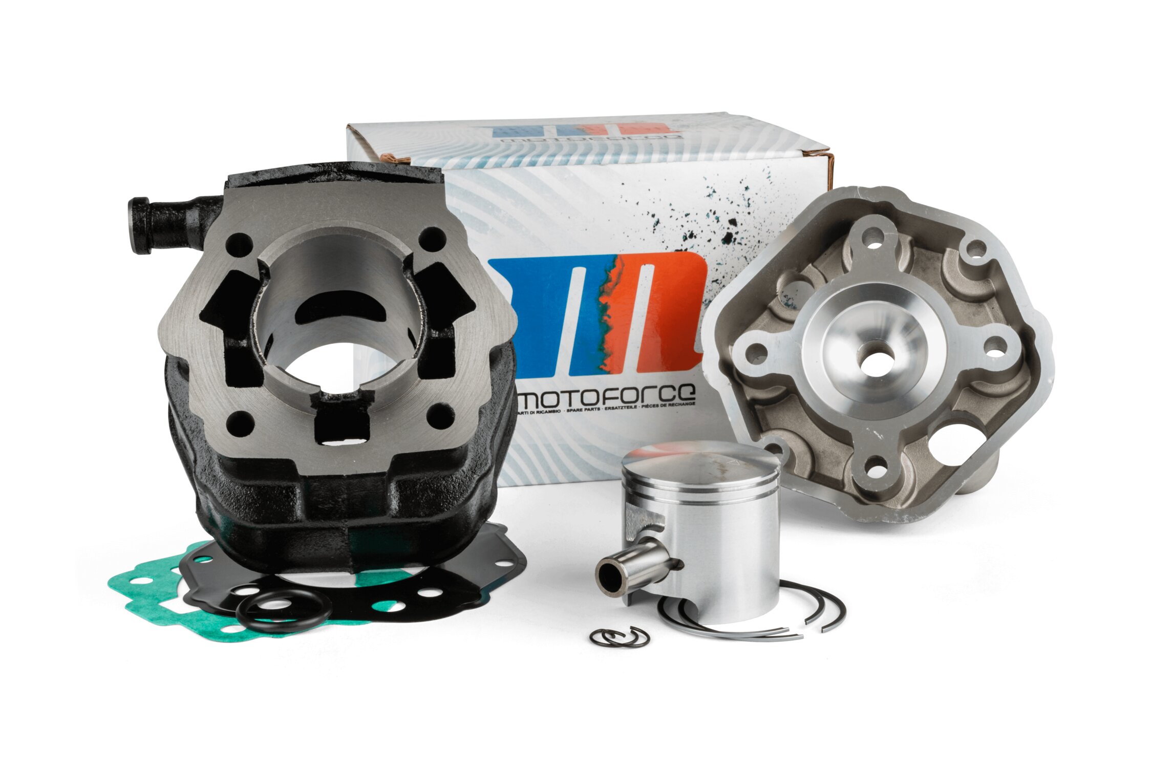 Image of Zylinder Kit Motoforce Racing 70ccm Grauguss Derbi Euro 2