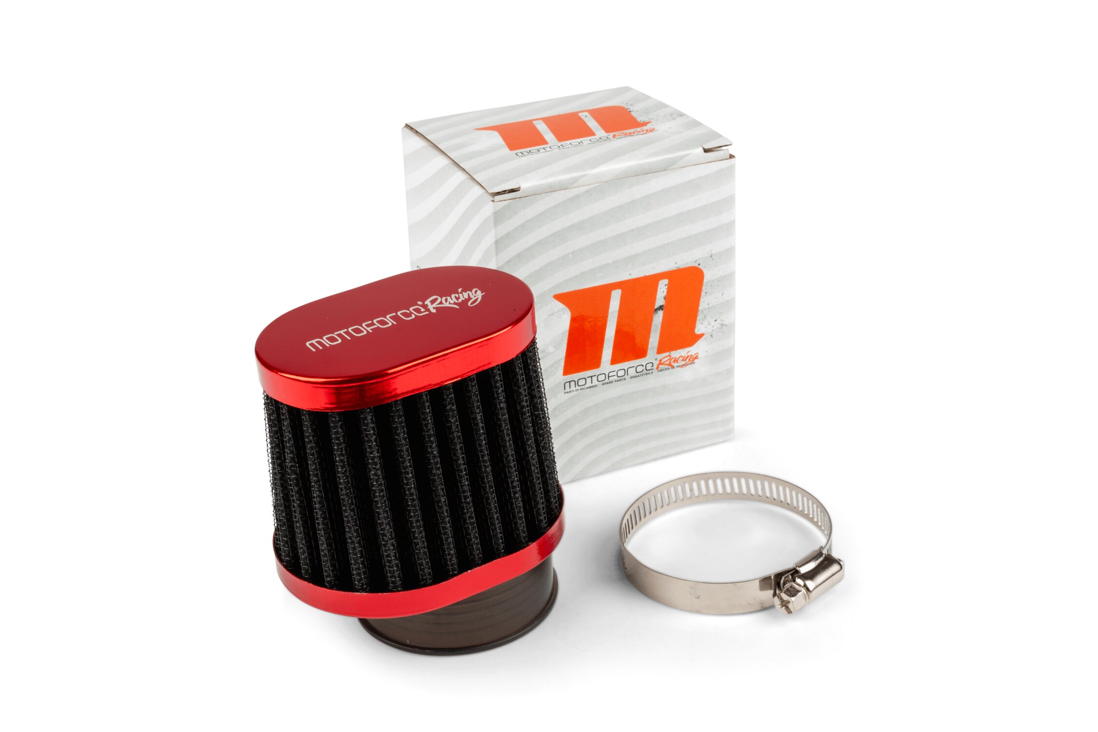 Image of Luftfilter Motoforce Racing Typ BMC AW 50mm PWK/VHST schwarz / rot
