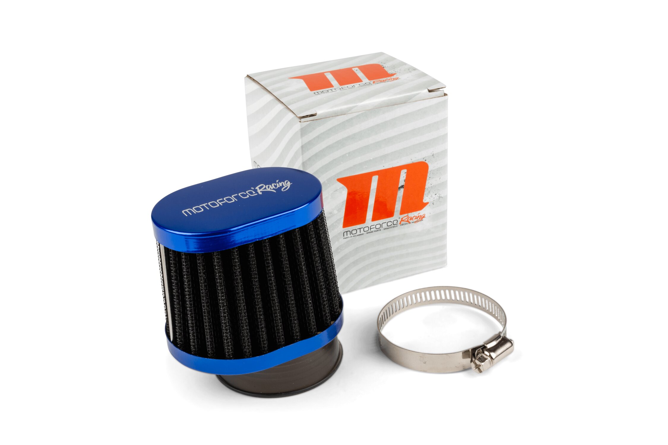 Image of Luftfilter Motoforce Racing Typ BMC AW 50mm PWK/VHST schwarz / blau