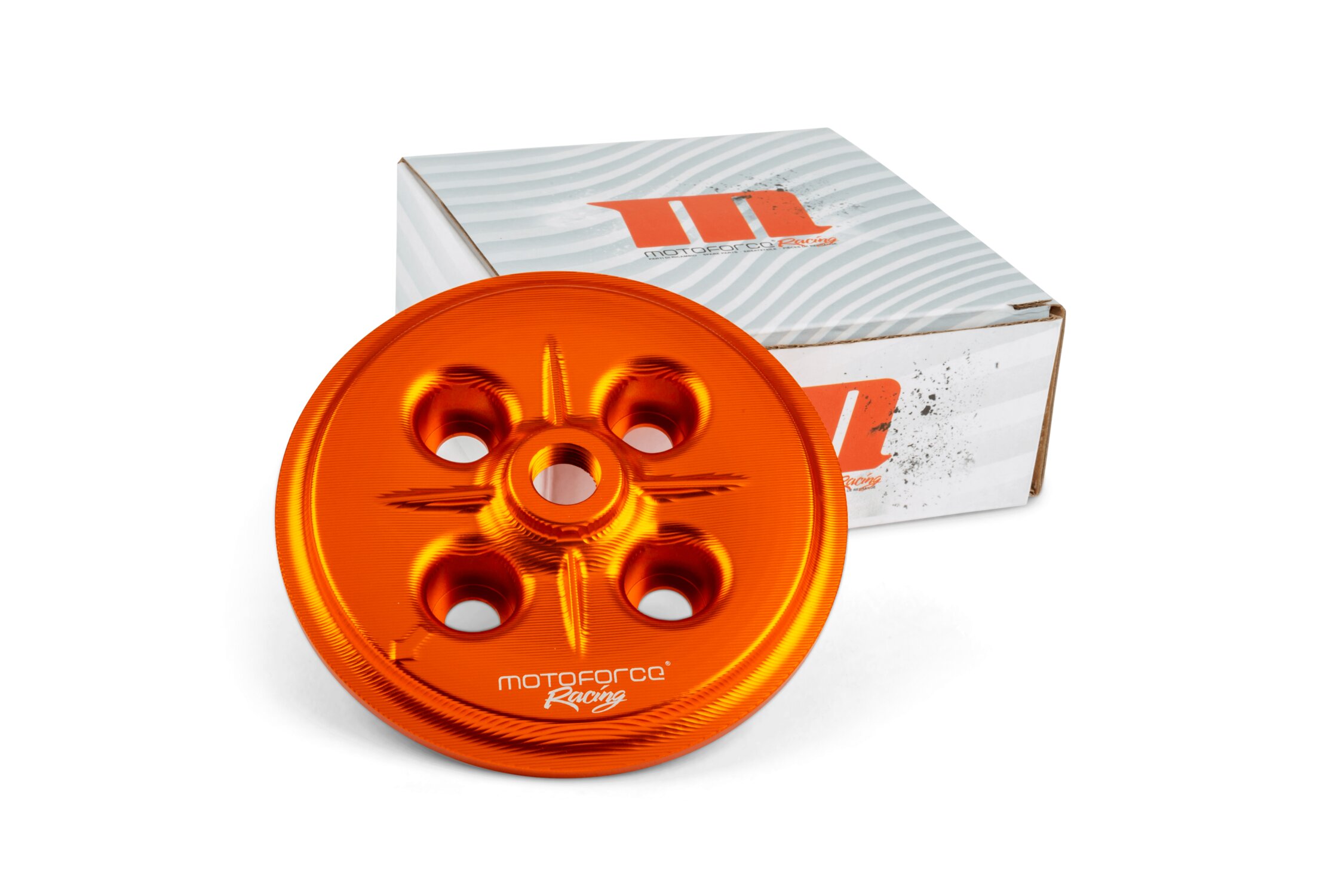 Image of Kupplungsdruckplatte AM6 MotoForce Racing CNC Orange