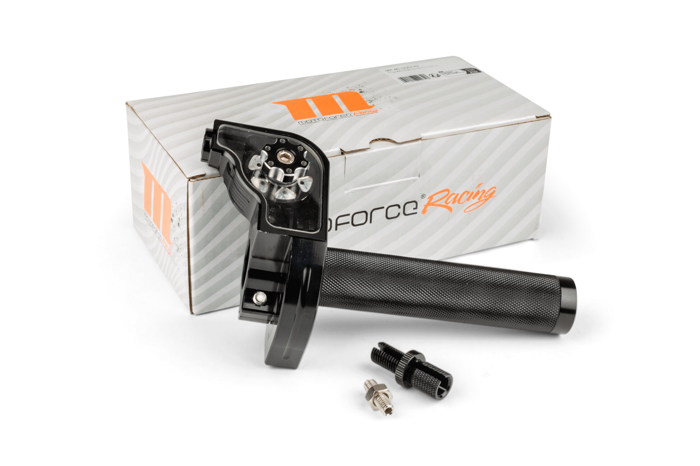 Image of Kurzhub Gasgriff MotoForce Racing CNC Alu Schwarz