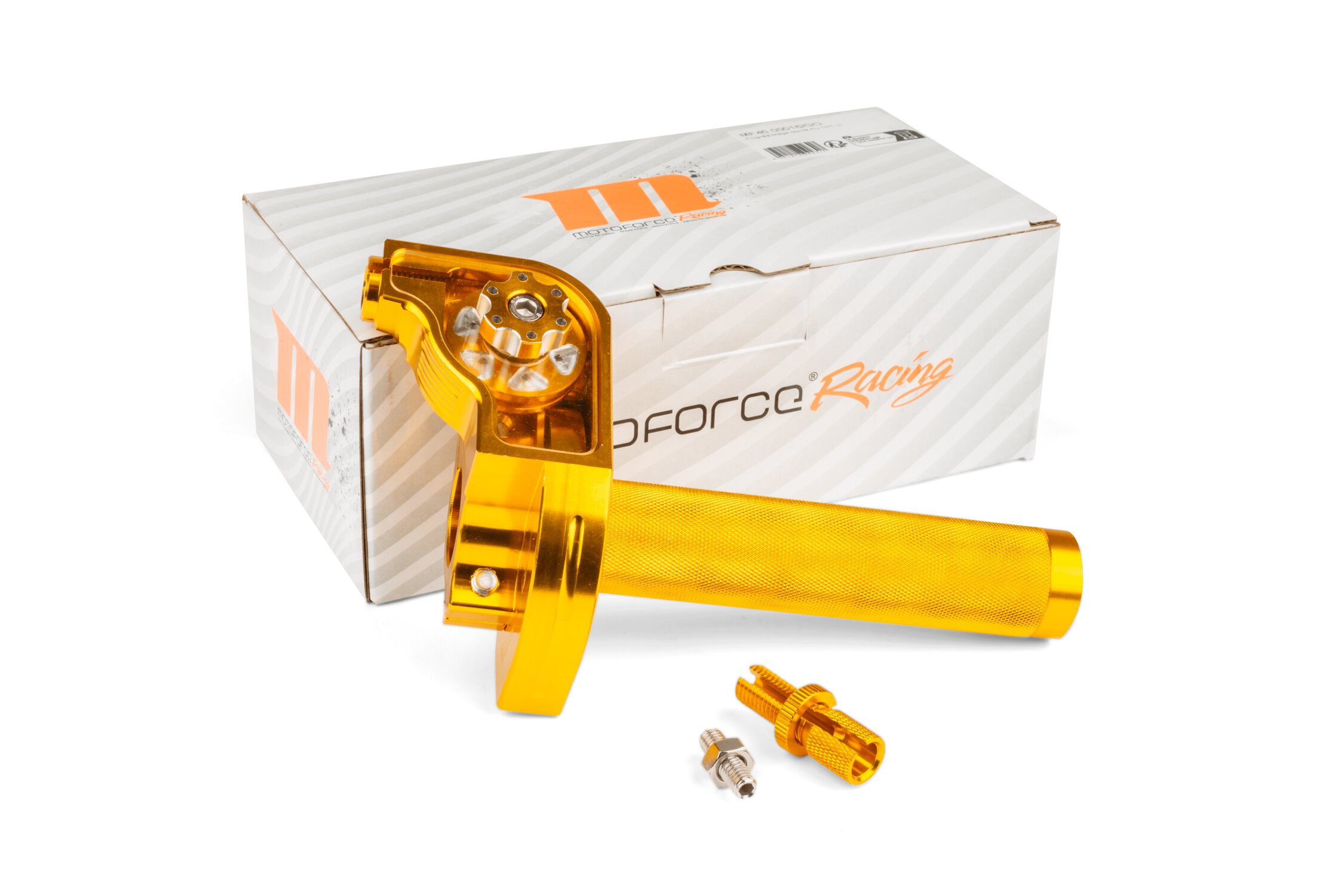 Image of Kurzhub Gasgriff MotoForce Racing CNC Alu Gold