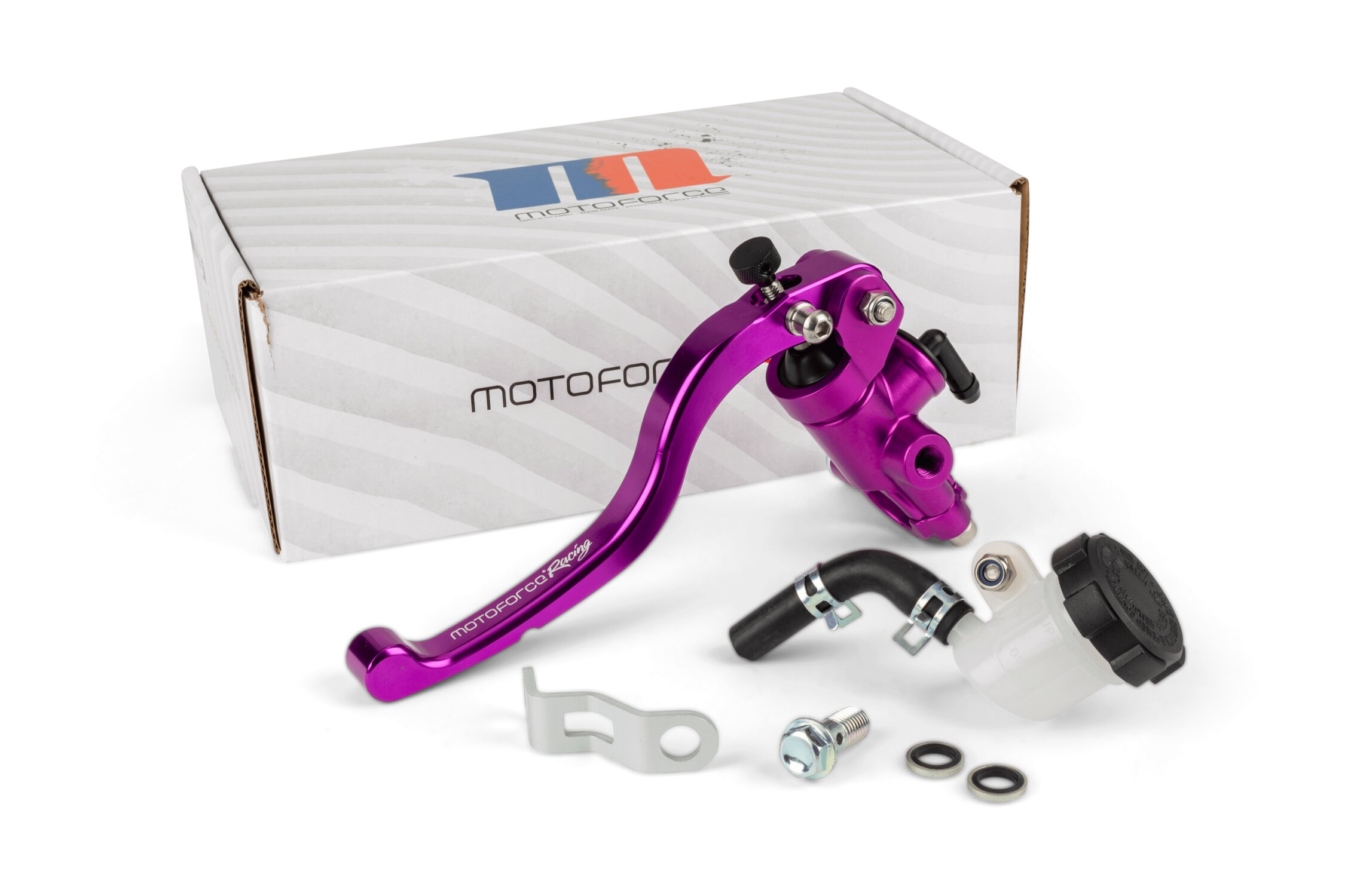 Image of Bremspumpe + Hebel vorn radial Motoforce Racing lila