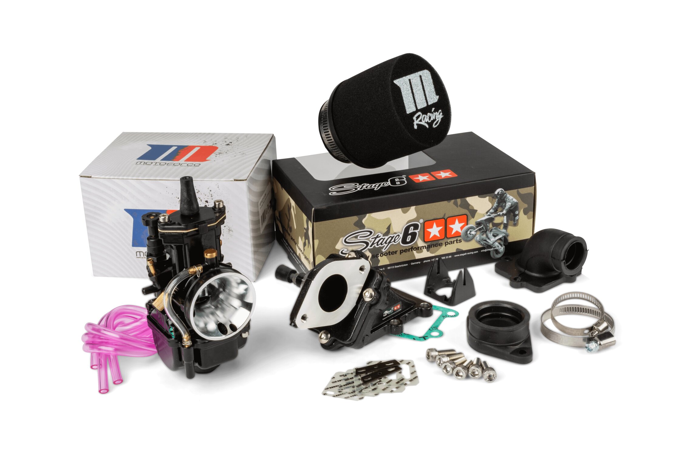 Image of Vergaserkit 21 PWK MotoForce Racing Minarelli stehend