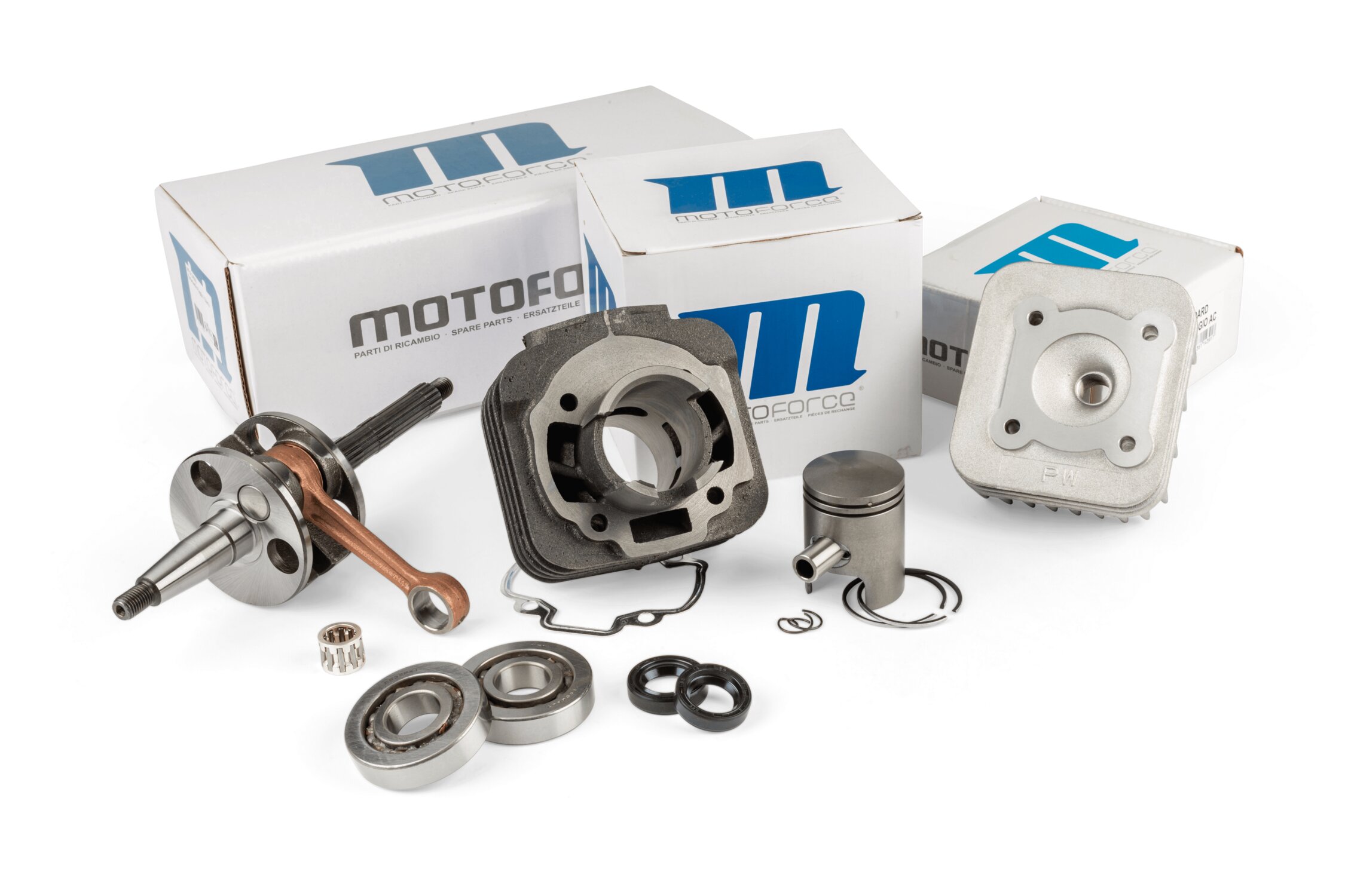 Image of Motorpack Zylinder + Kurbelwelle Motoforce Piaggio AC