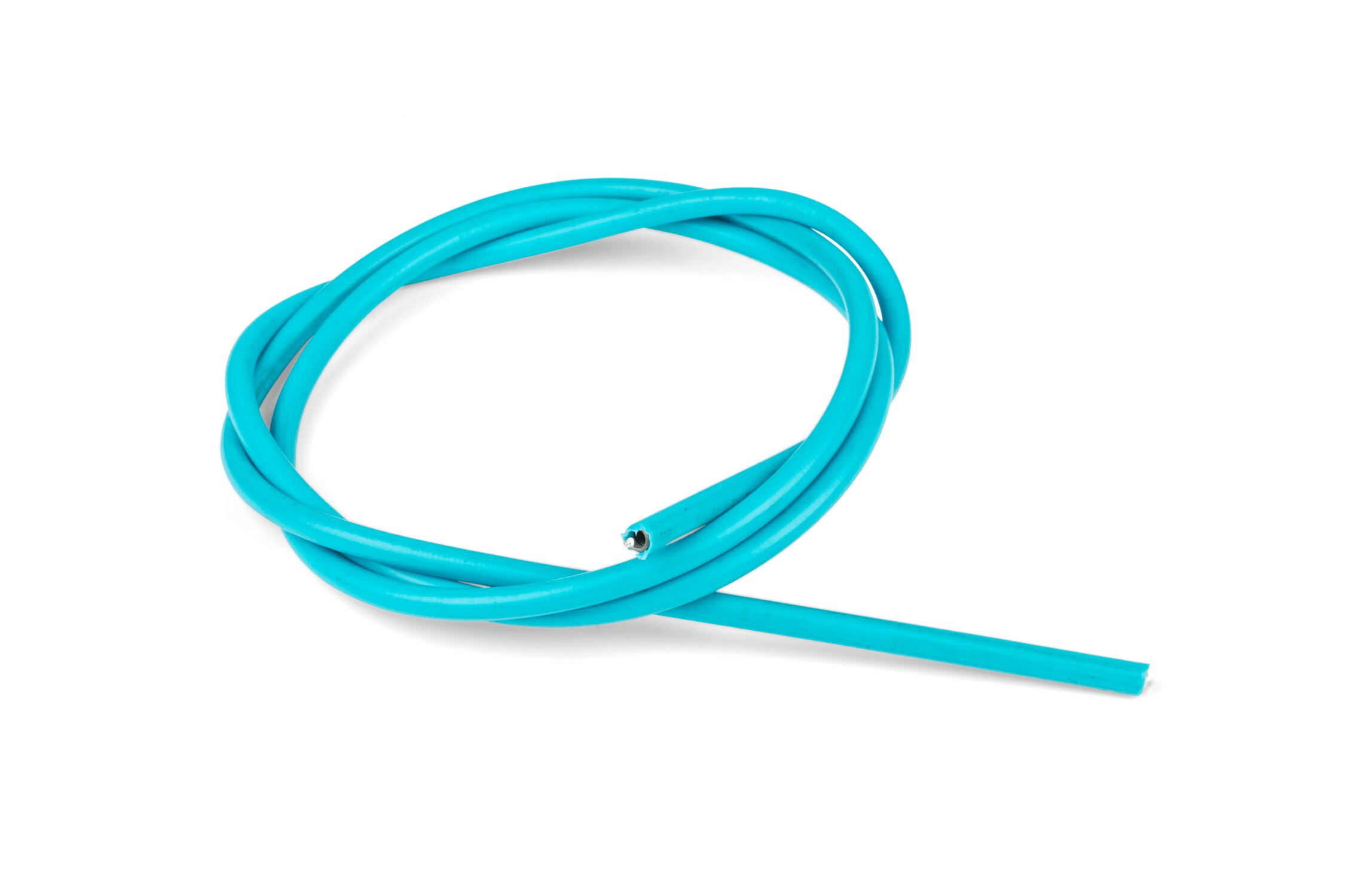Image of Aussenhülle Gaszug 5mm hellblau - 2 Meter