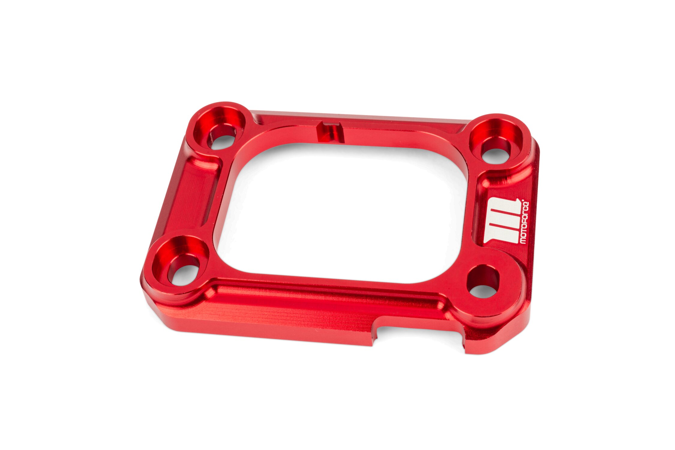 Image of Halteplatte Ansaugstutzen Motoforce Racing AM6 / Derbi rot