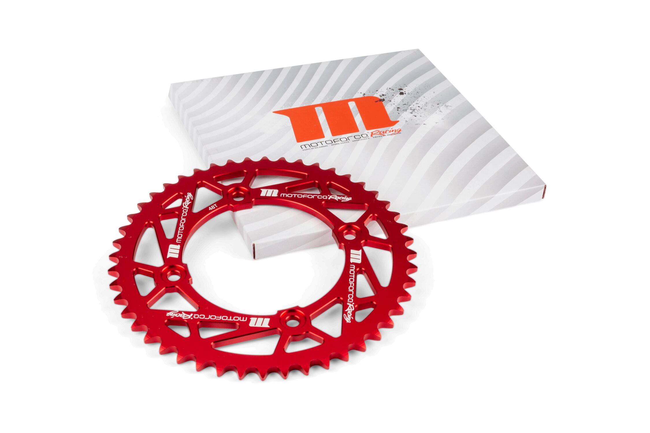 Image of Kettenrad 48 Zähne / 420 MotoForce Racing Alu Rot Beta RR50
