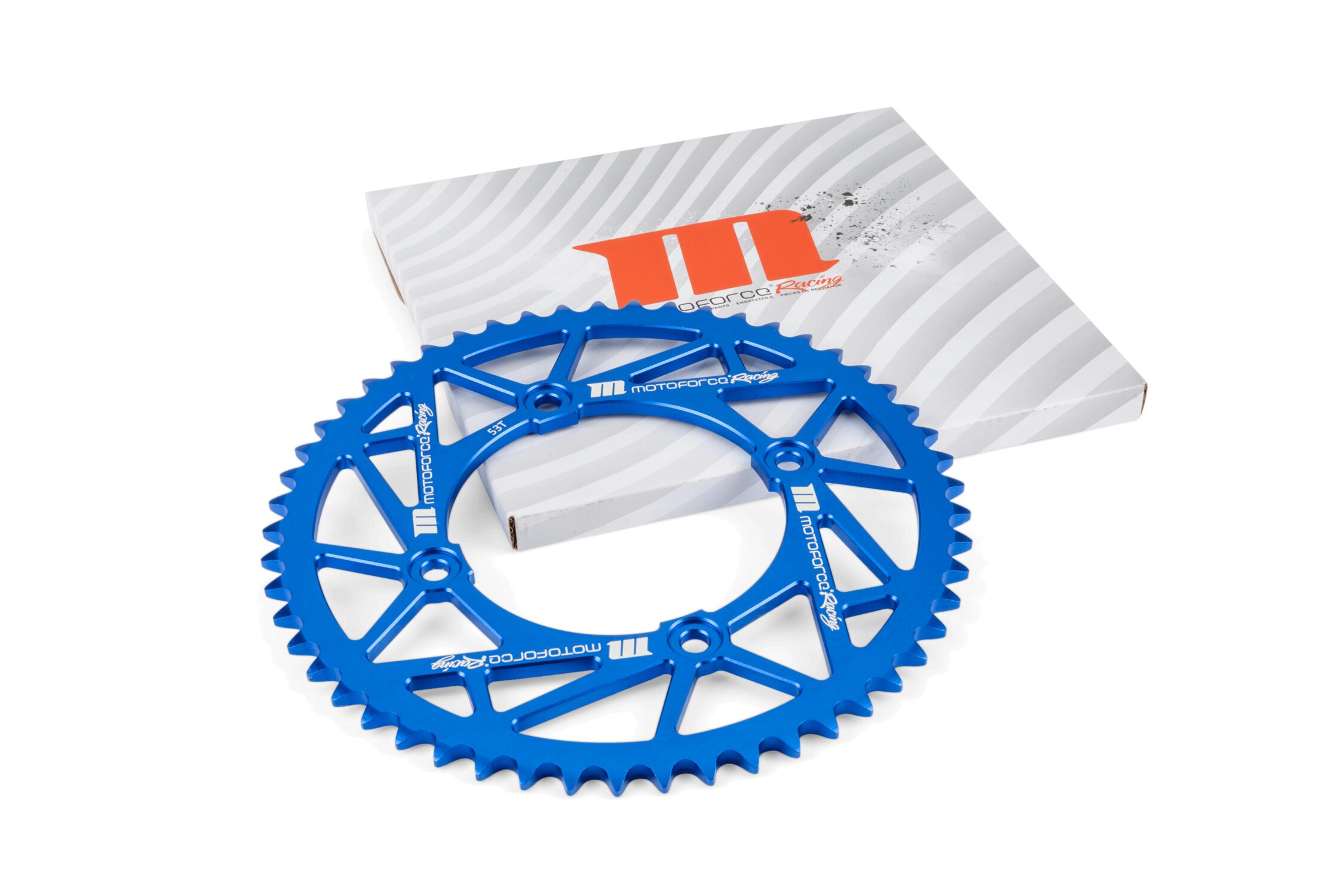 Image of Kettenrad 53 Zähne / 420 MotoForce Racing Alu Blau Beta RR50