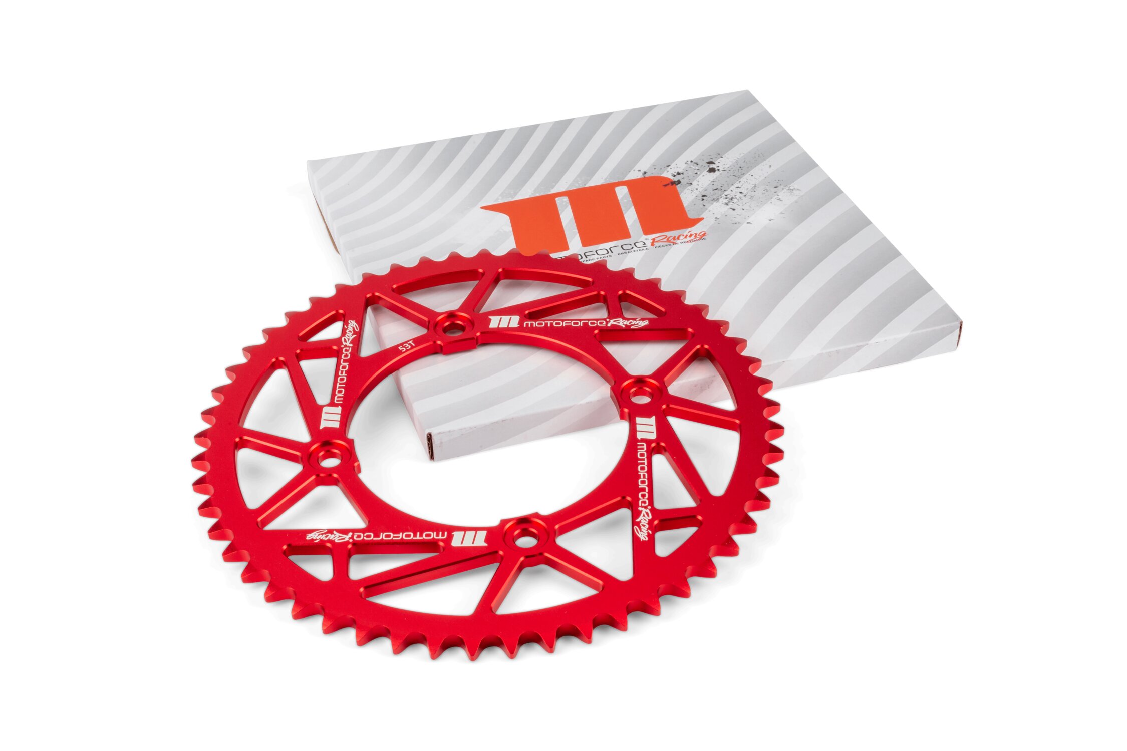 Image of Kettenrad 53 Zähne / 420 MotoForce Racing Alu Rot Beta RR50