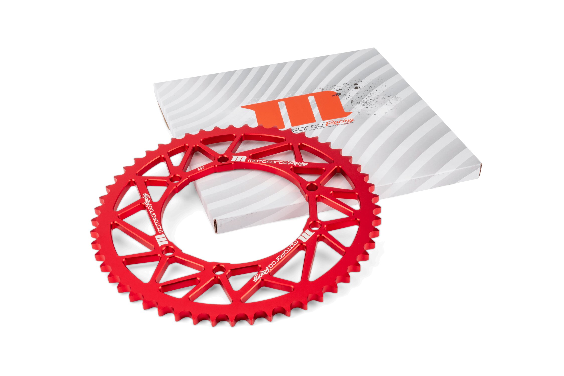 Image of Kettenrad 53 Zähne / 428 MotoForce Racing Alu Rot Sherco 50