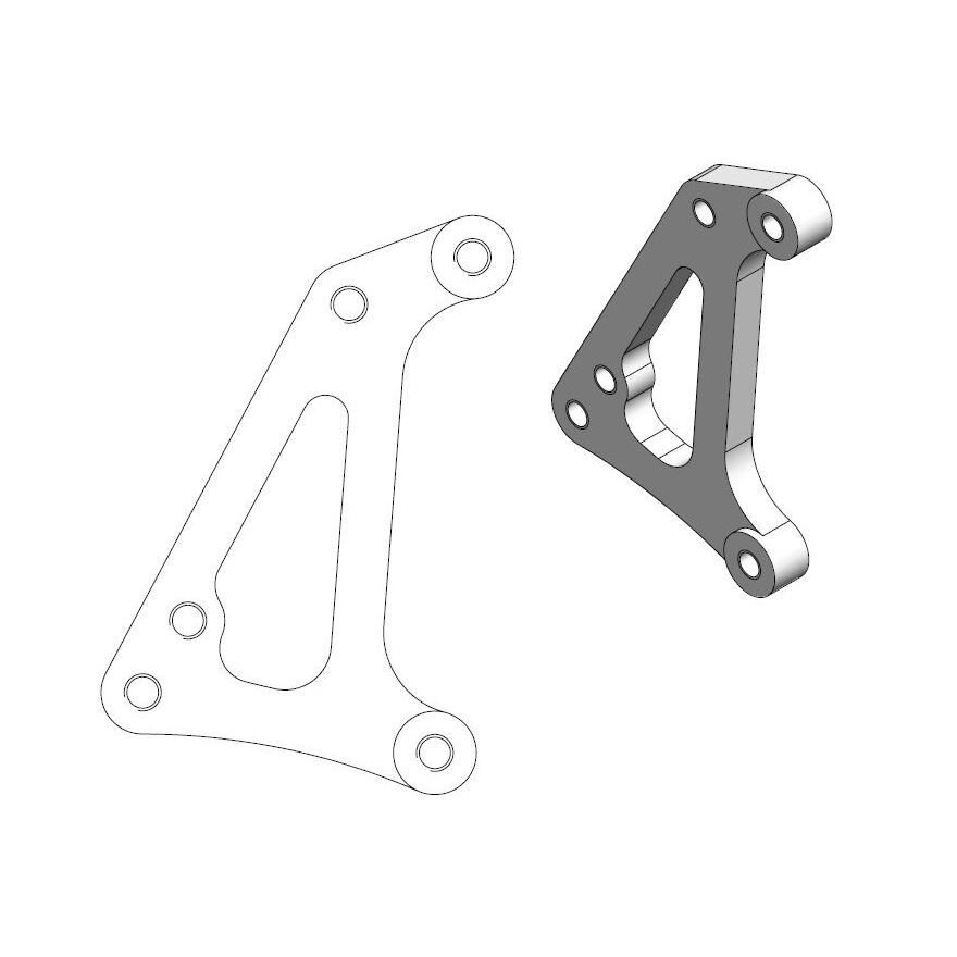Image of Bremssatteladapter Moto Master 320 Sherco