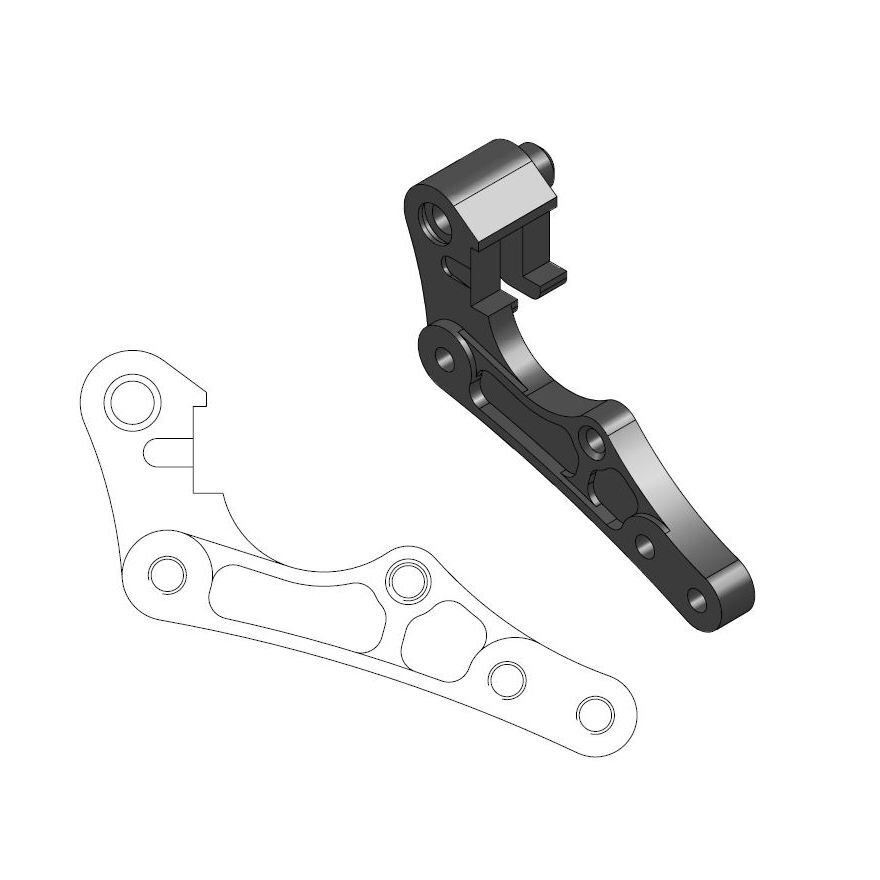 Image of Bremssatteladapter Moto Master 270mm Sherco