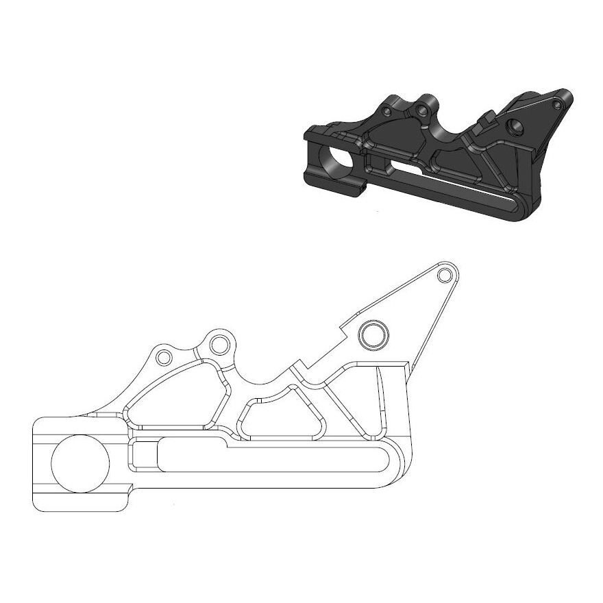 Image of Bremssatteladapter Moto Master Oversize 240mm KTM / Husqvarna