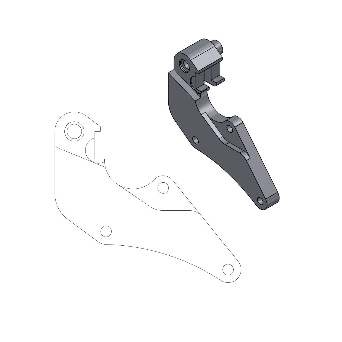 Image of Bremssatteladapter Moto Master Street CR / CRF 2004 - 2014