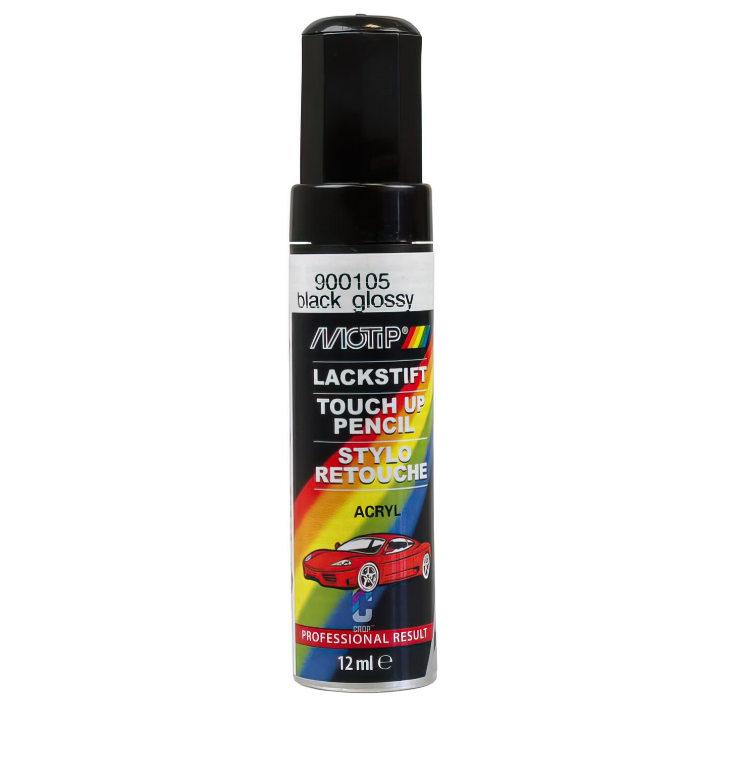 Image of Lackstift Motip schwarz glanz 12ml