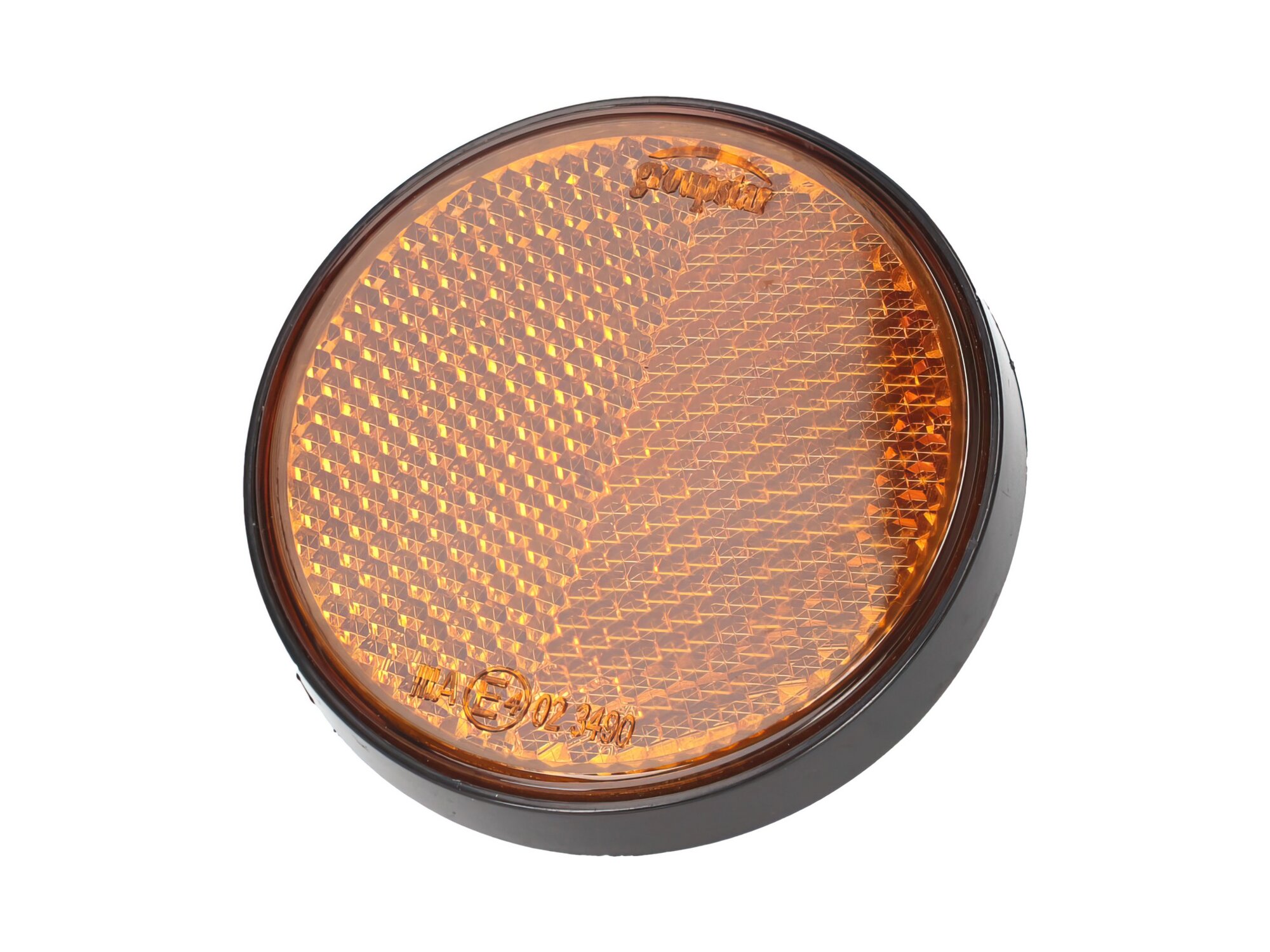 Image of Reflektor rund orange Schraubbefestigung d.55mm