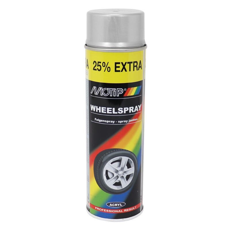 Image of Sprühlack Motip Pro Felgen silber 500ml