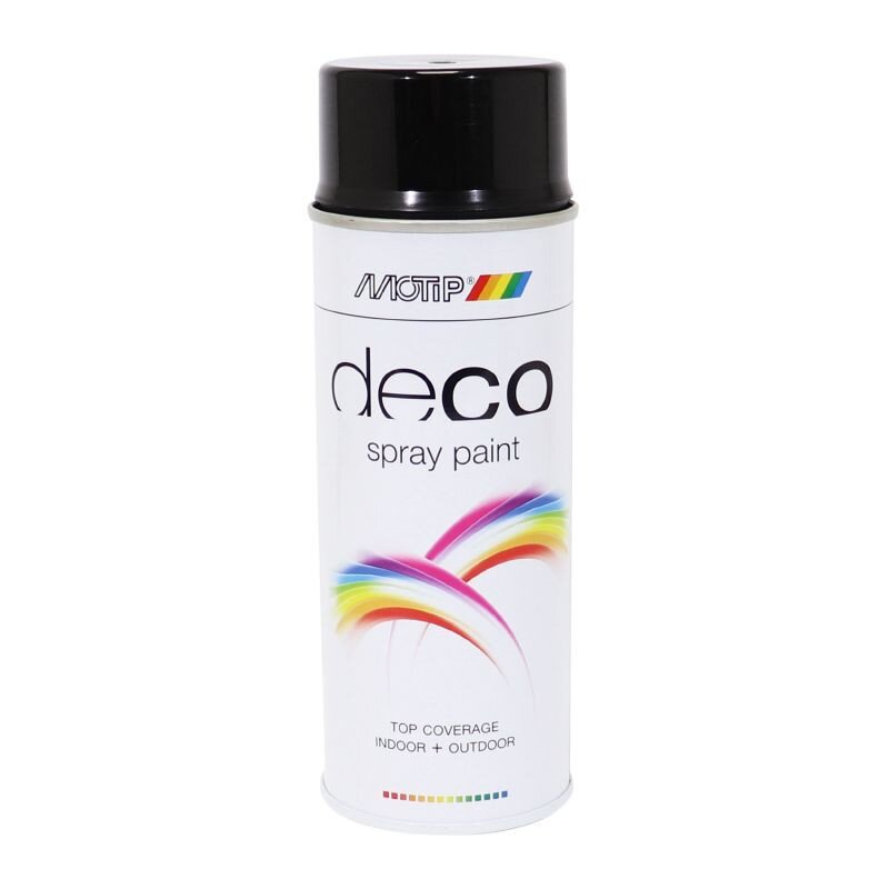 Image of Sprühlack Motip Nitro glänzend schwarz 400ml