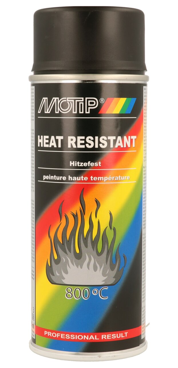 Image of Sprühlack Motip Pro hitzefest schwarz 400ml