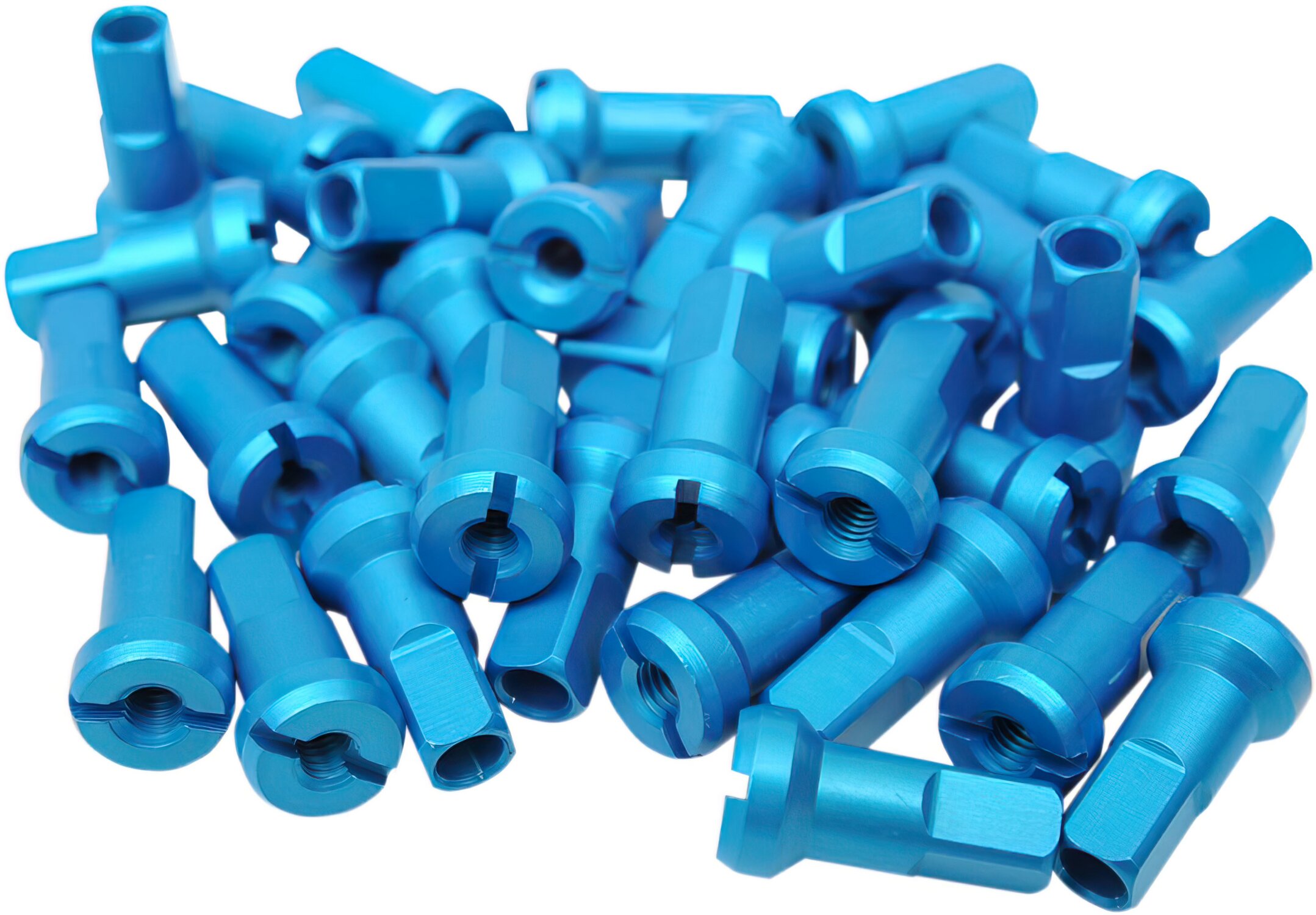 Image of Speichennippel (x36) MX1 8 mm hellblau