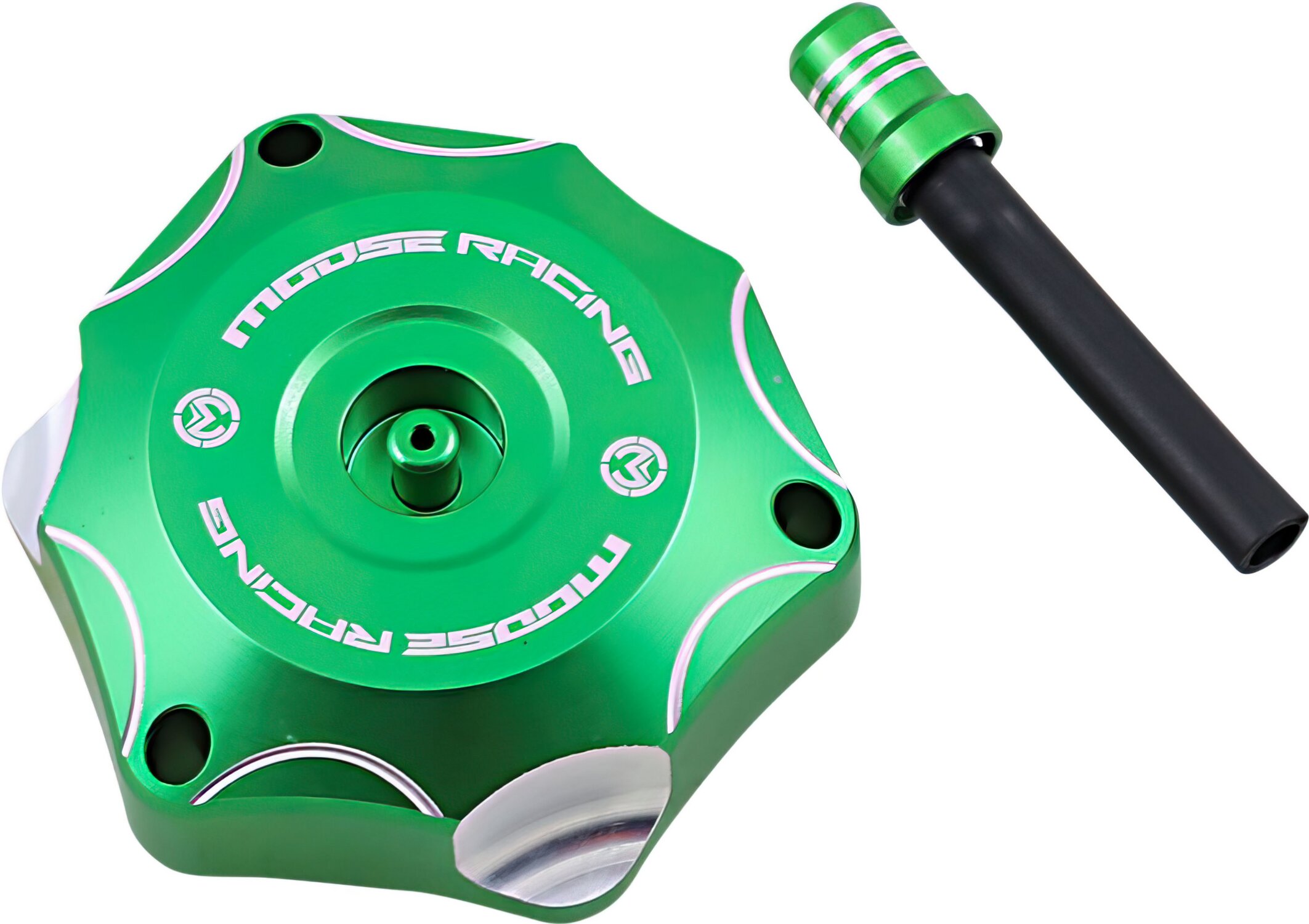Image of Tankdeckel Alu Moose Racing Kawasaki KXF 250 / 450 grün