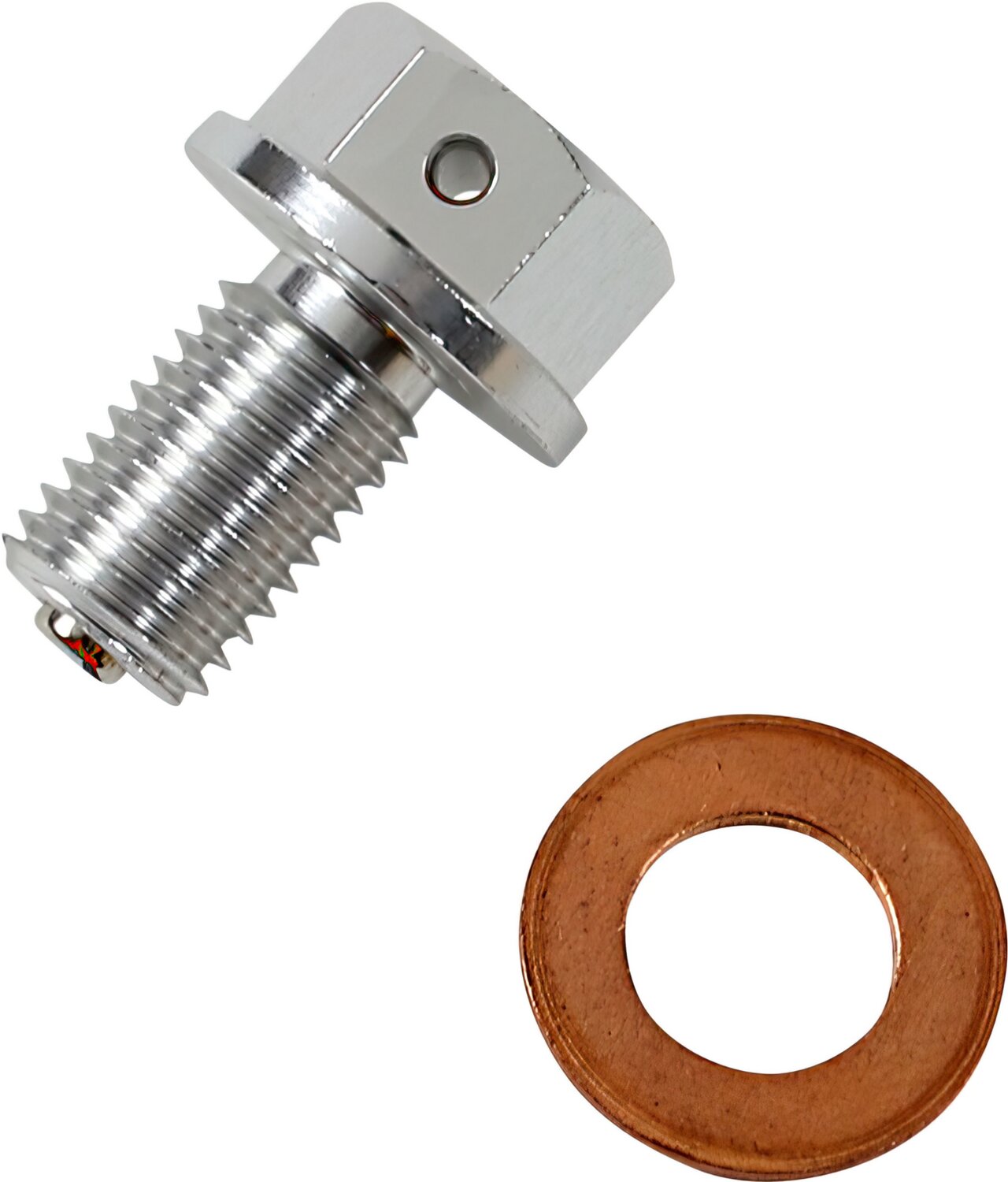 Image of Ölablassschraube magnetisch Moose Racing YZ / YZF silber