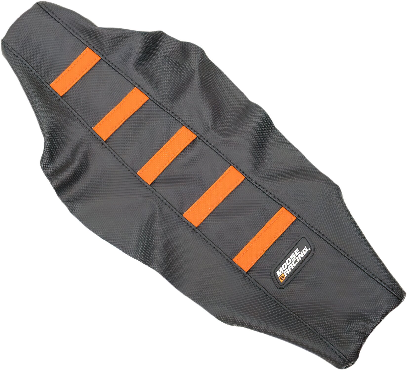 Image of Sitzbezug gerippt Moose Racing SX 65 schwarz / orange