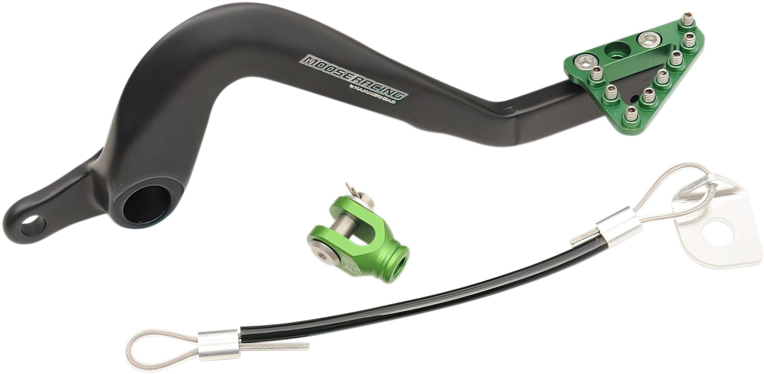 Image of Bremspedal Alu Moose Racing KX 85 Kawasaki grün