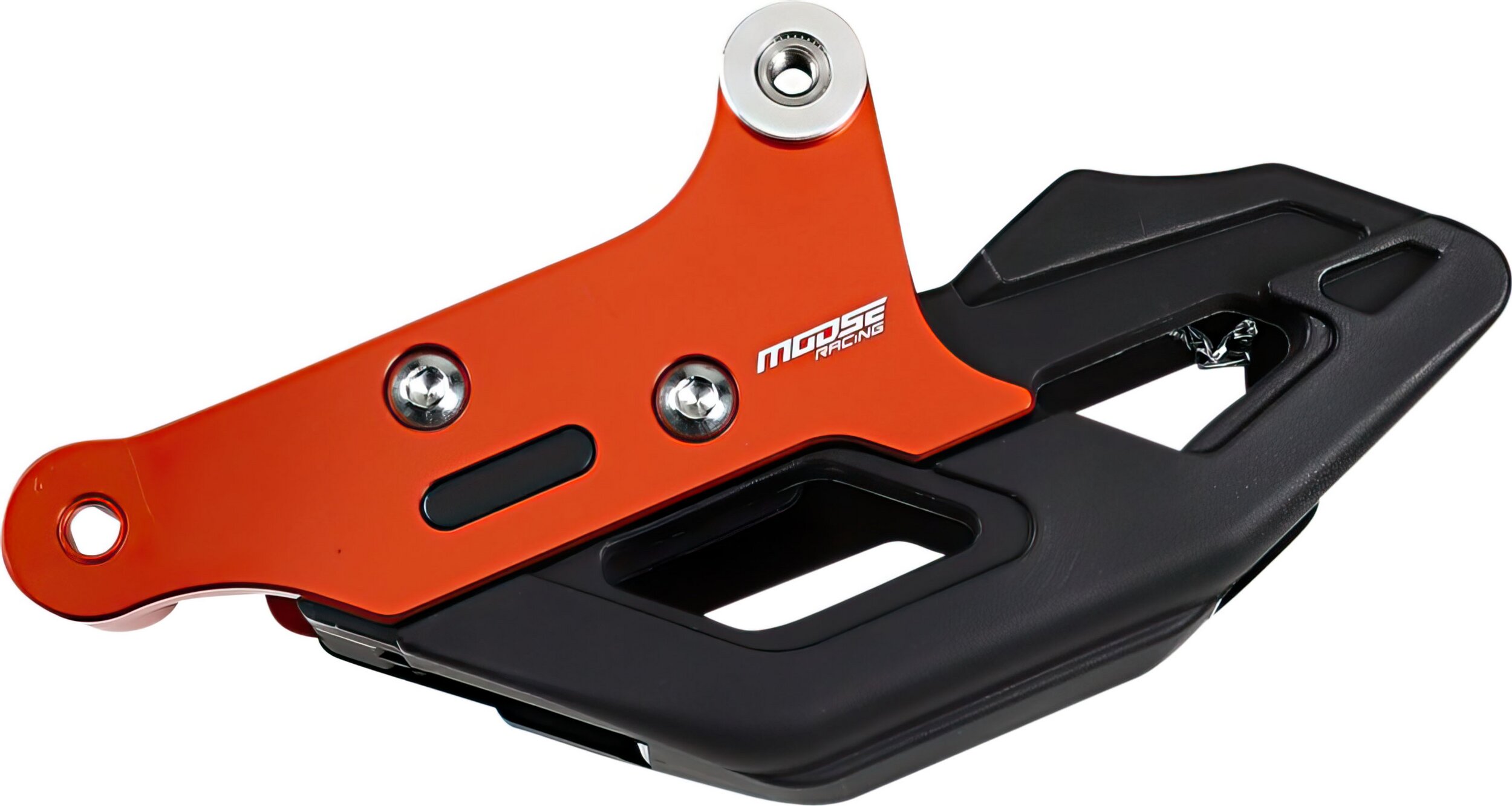 Image of Kettenführung komplett Moose Racing KTM Alu / Polyurethane orange