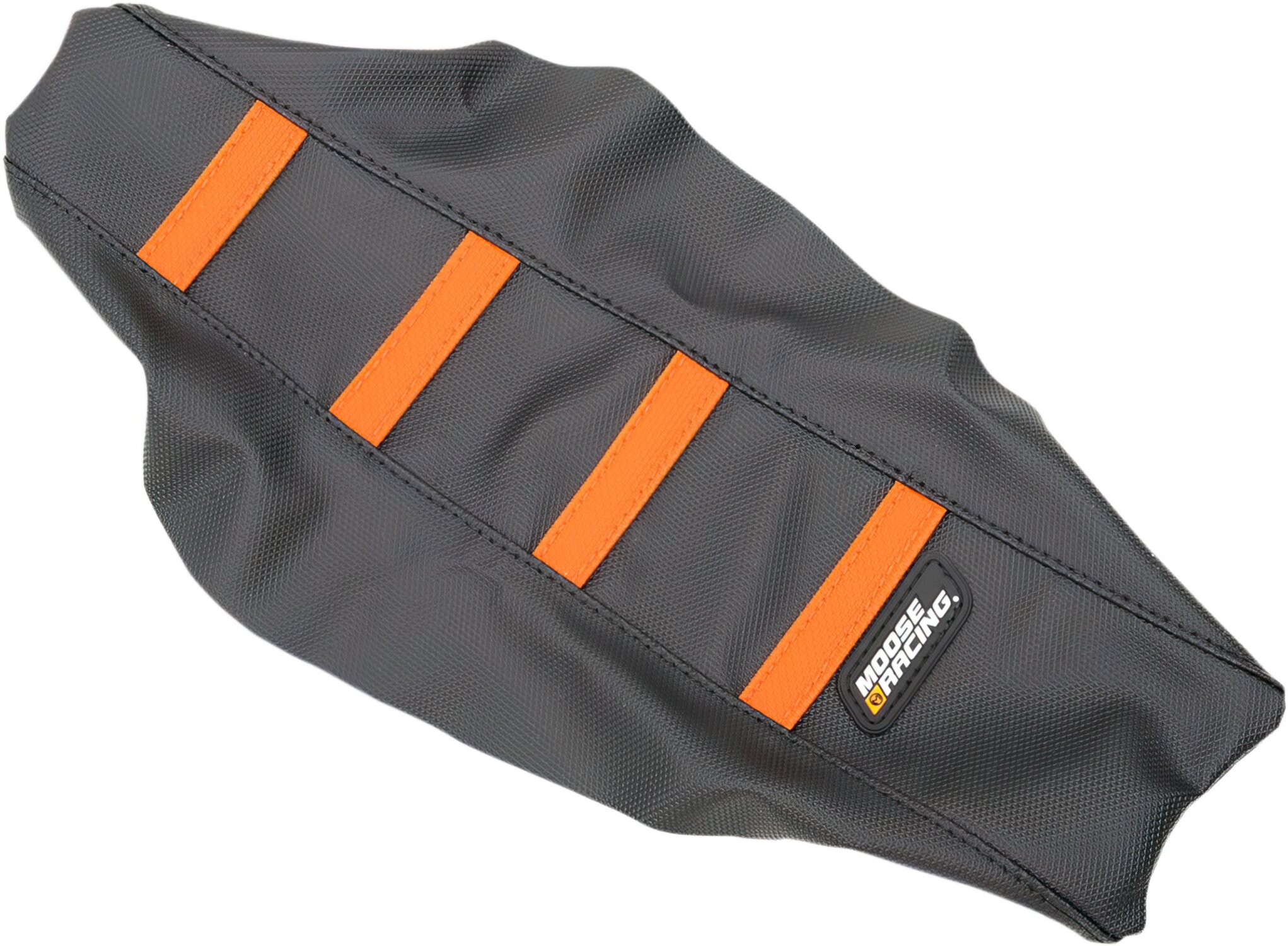 Image of Sitzbezug gerippt Moose Racing SX 50 schwarz / orange