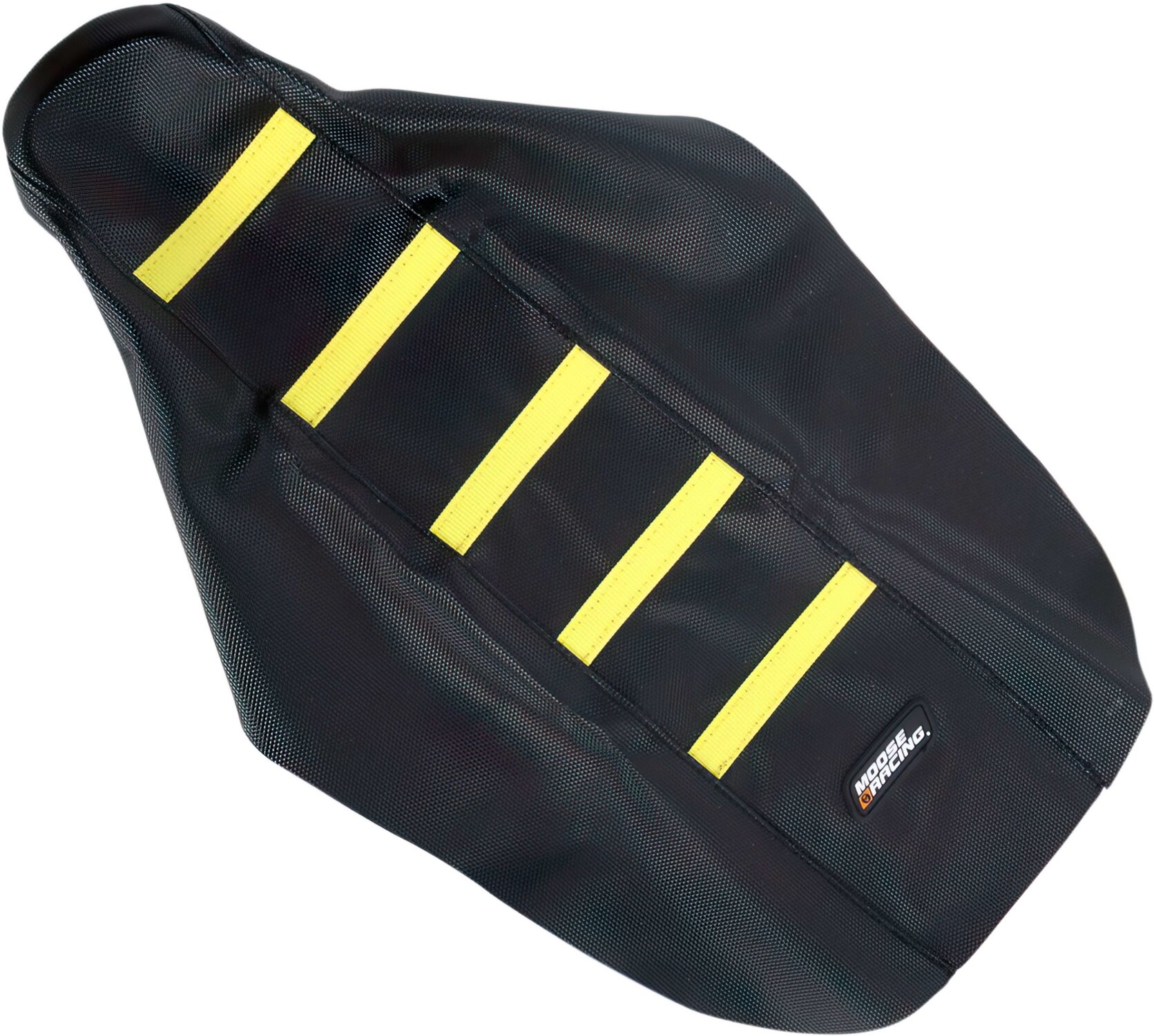 Image of Sitzbezug gerippt Moose Racing RM 85 schwarz / gelb