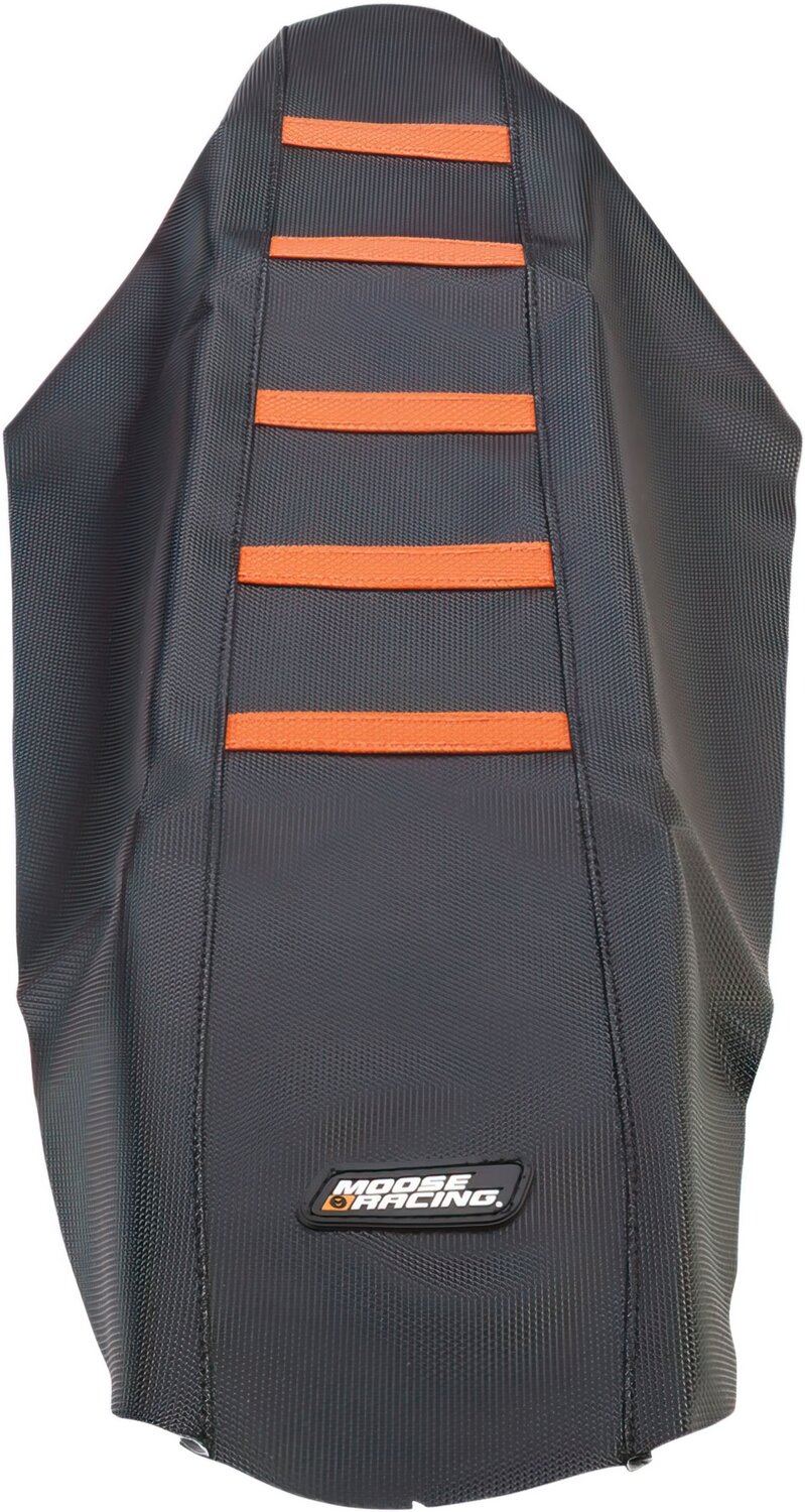 Image of Sitzbezug Ribbed Moose Racing KTM EXC / SX schwarz / orange